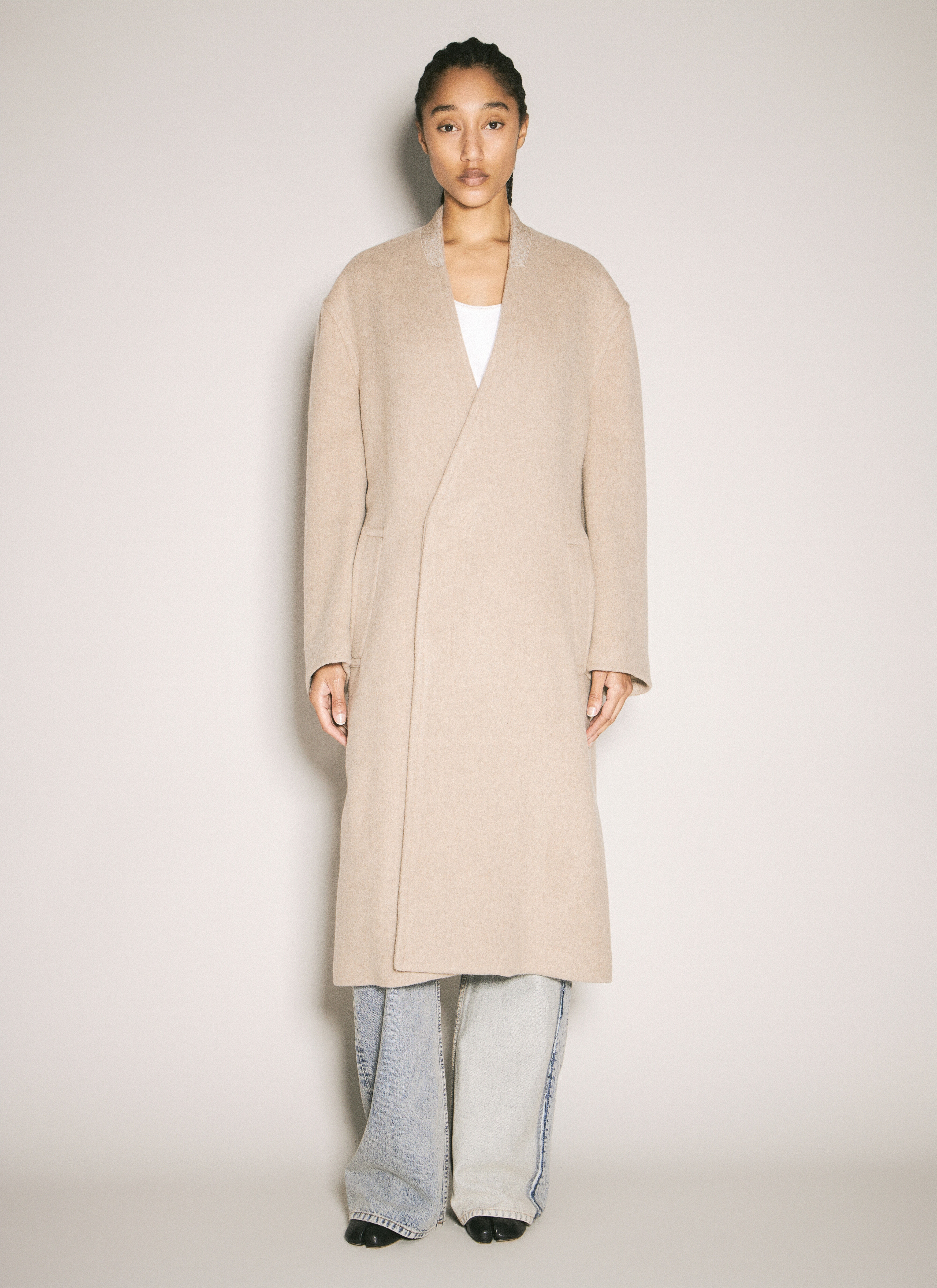 Wraparound Belted Coat - 1