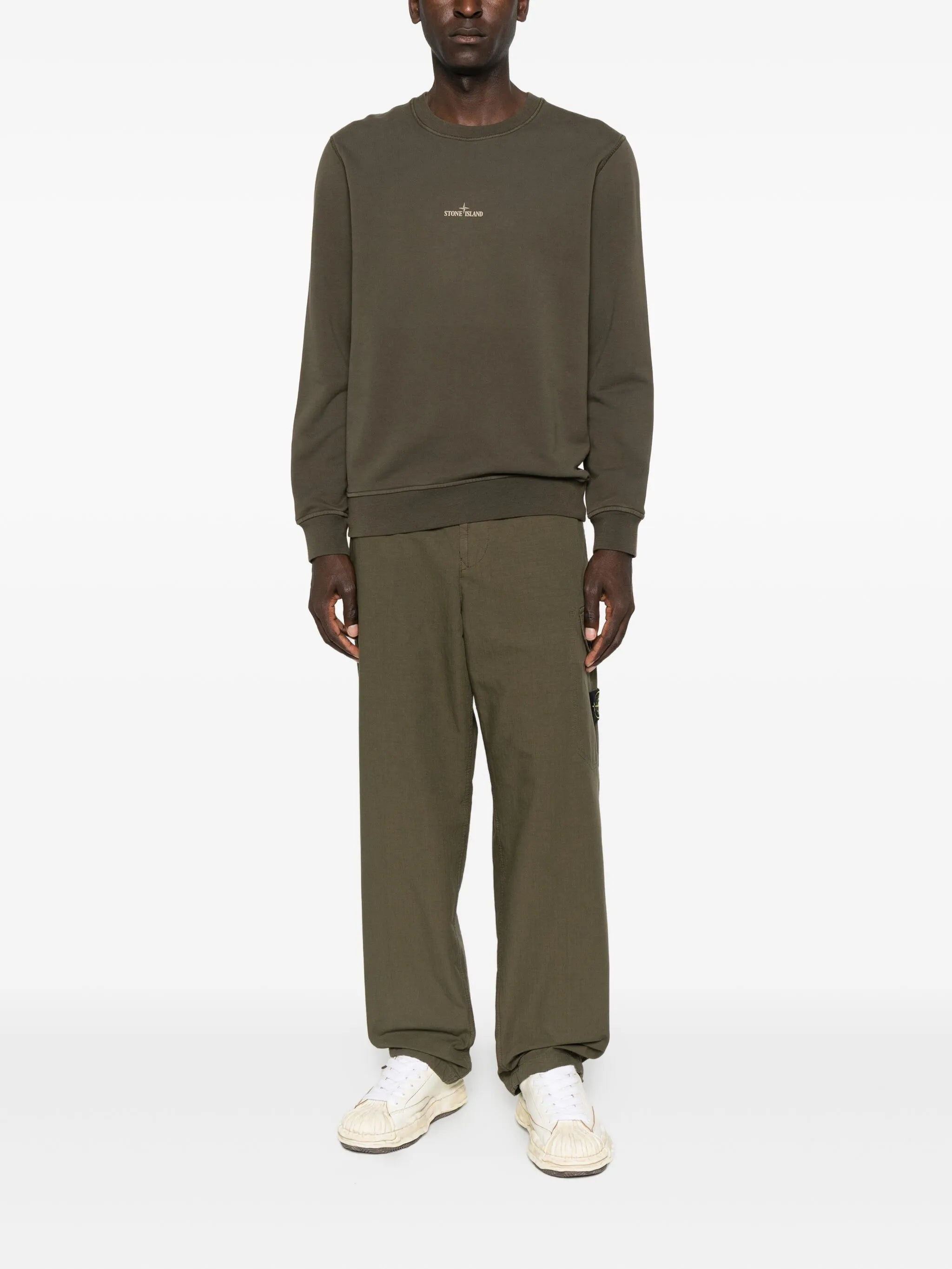Stone Island Cargo-pocket Cotton Trousers - 2