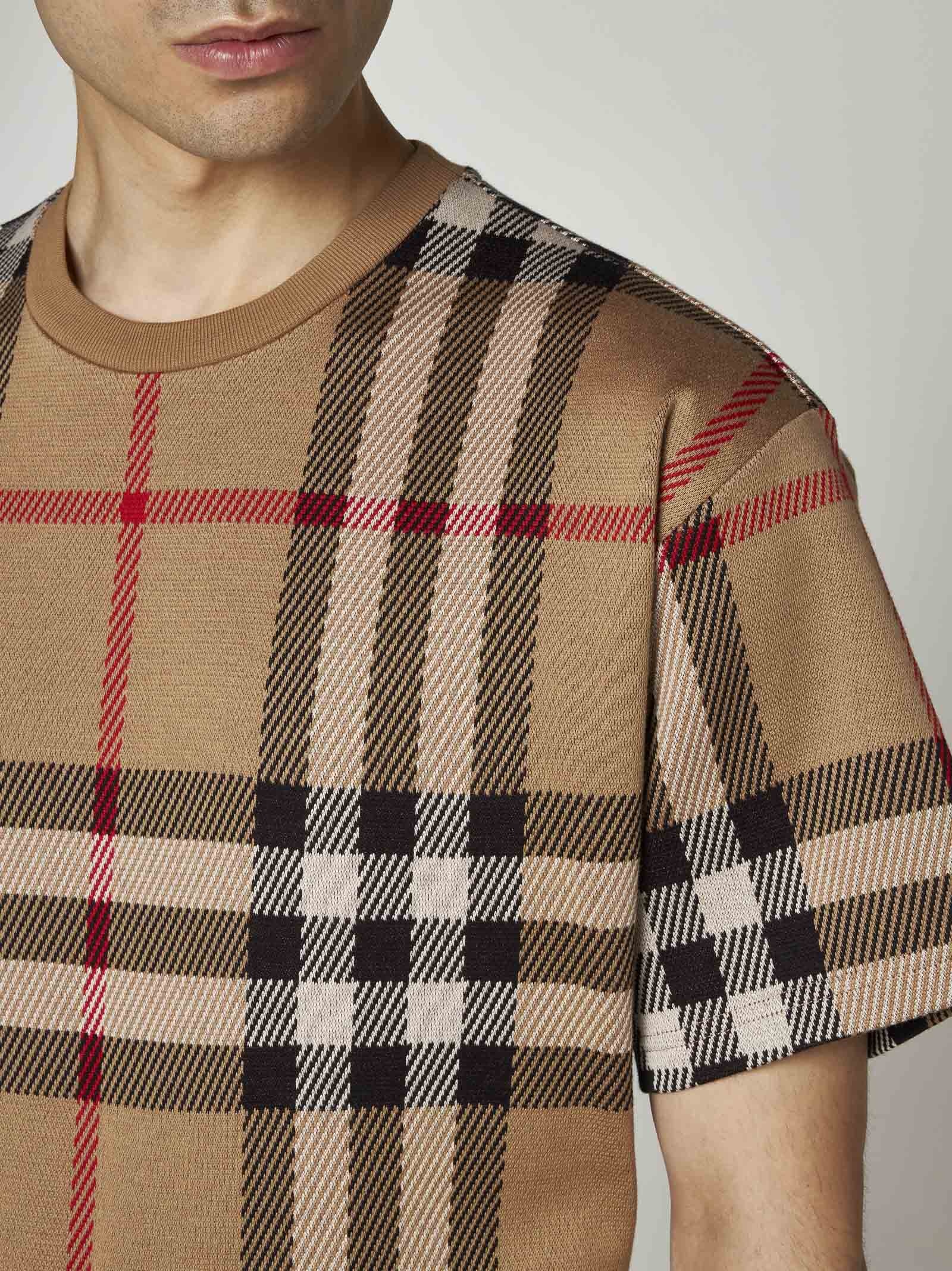 Burberry Ferrybridge check cotton t-shirt | danielloboutique