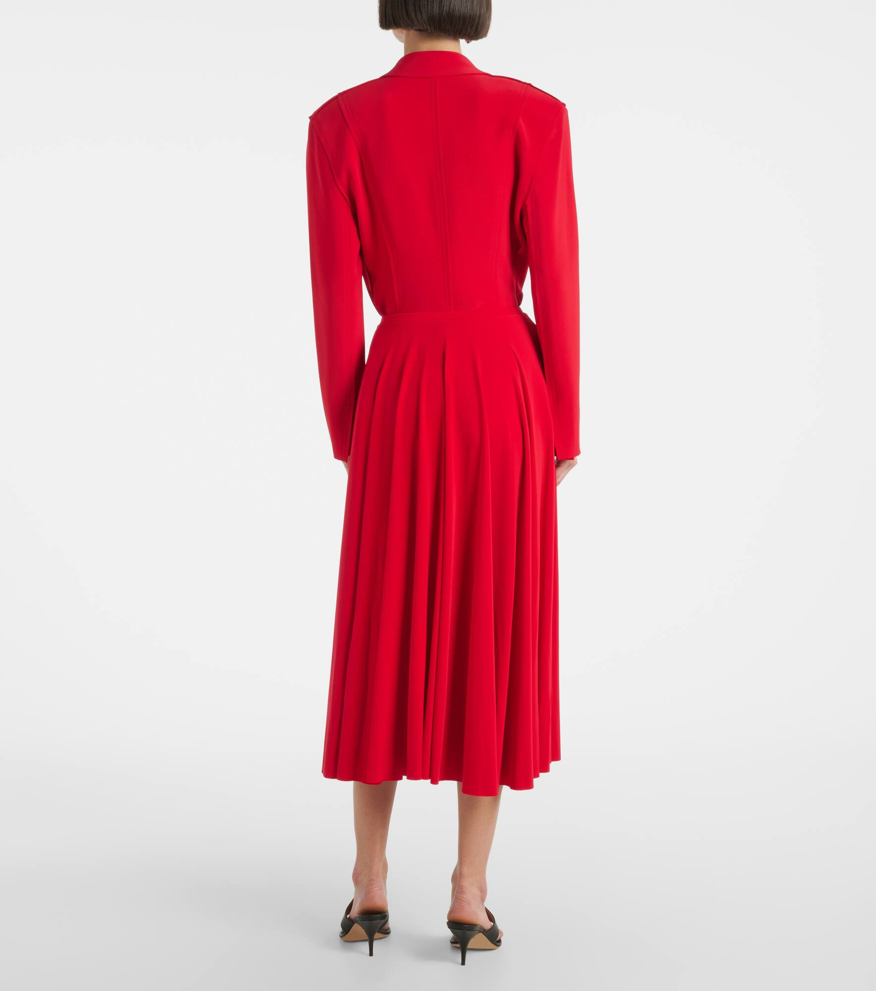 Pleated midi skirt - 3