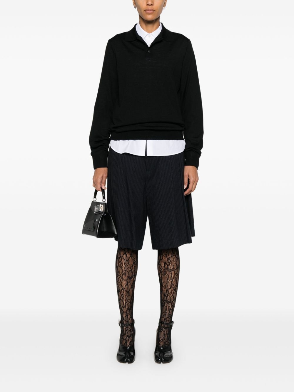 fine-knit polo shirt - 3