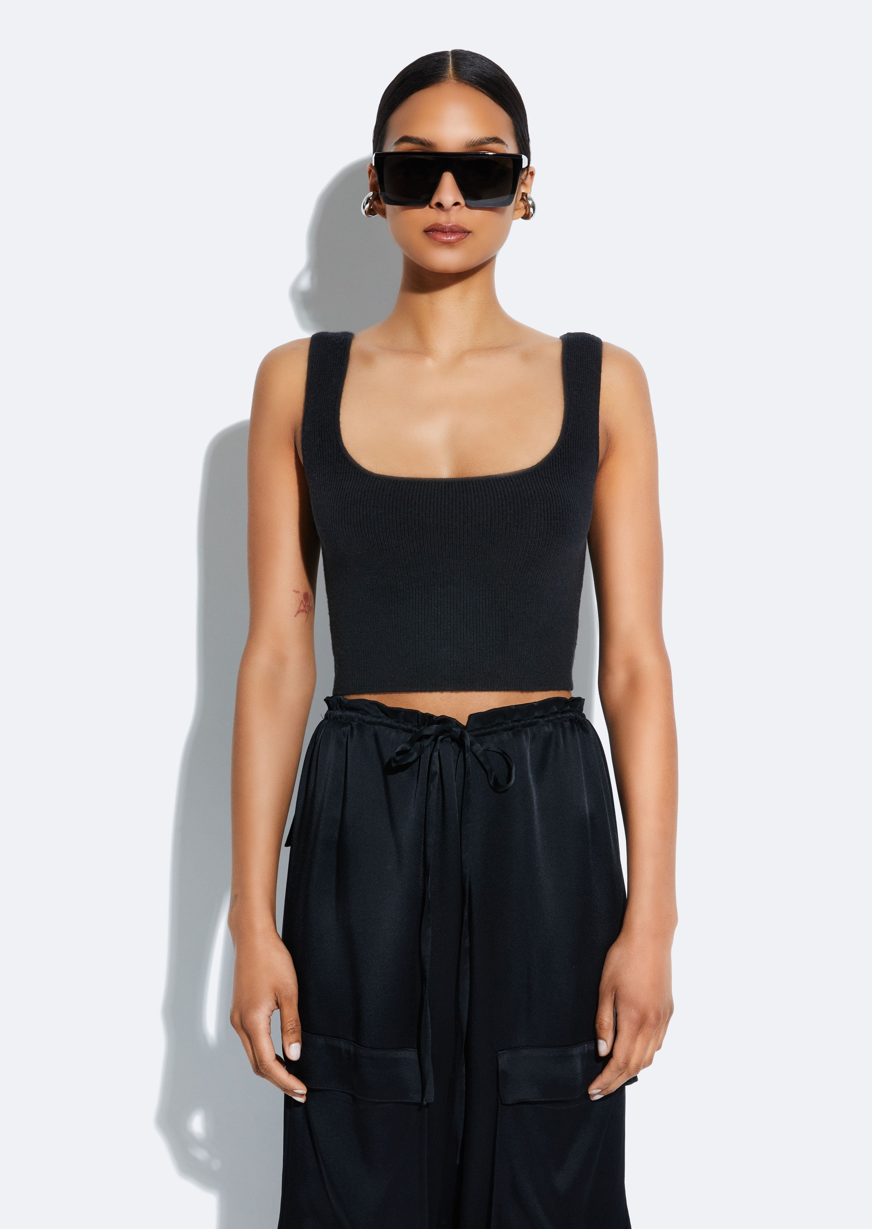 Merino Cropped Tank - 2