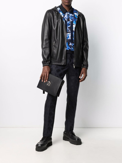 VERSACE nappa leather reversible jacket outlook