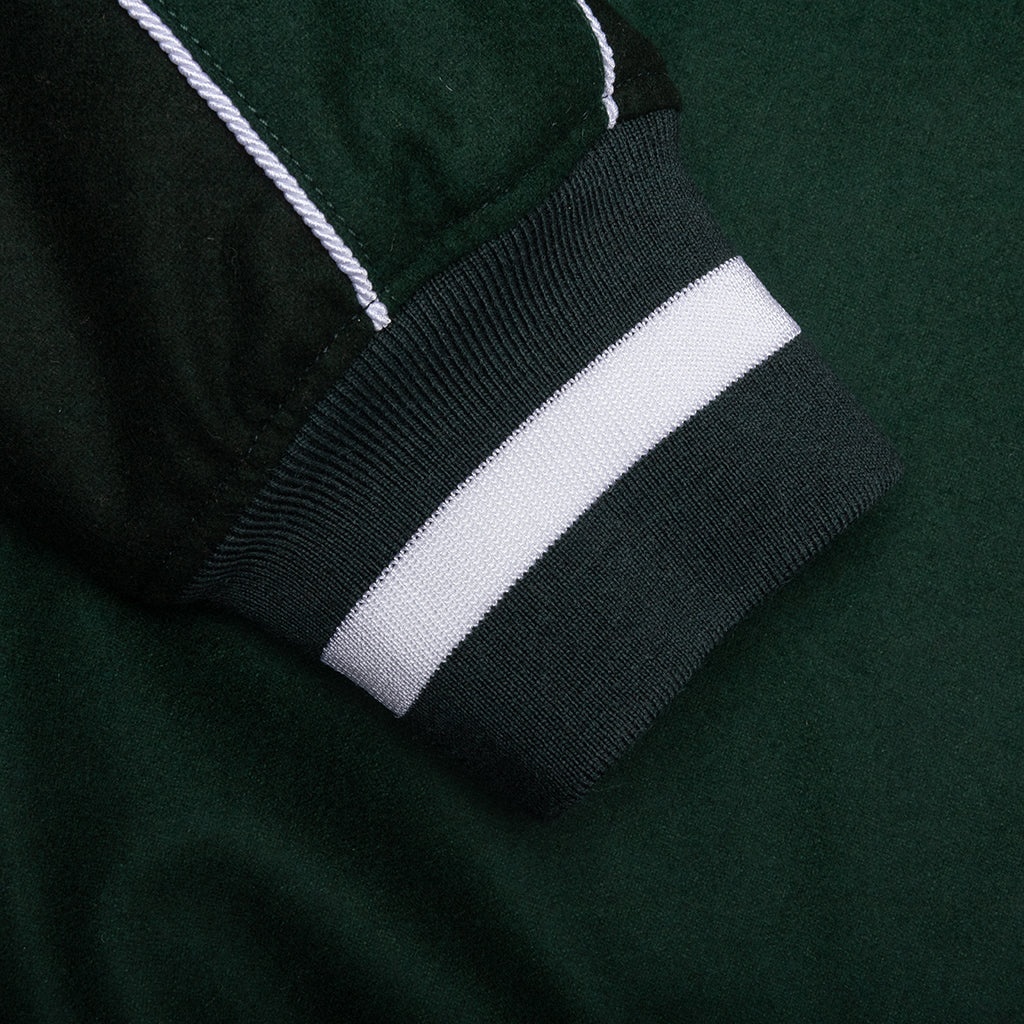 COLLEGE VARSITY WOOL JACKET - DARK GREEN - 5