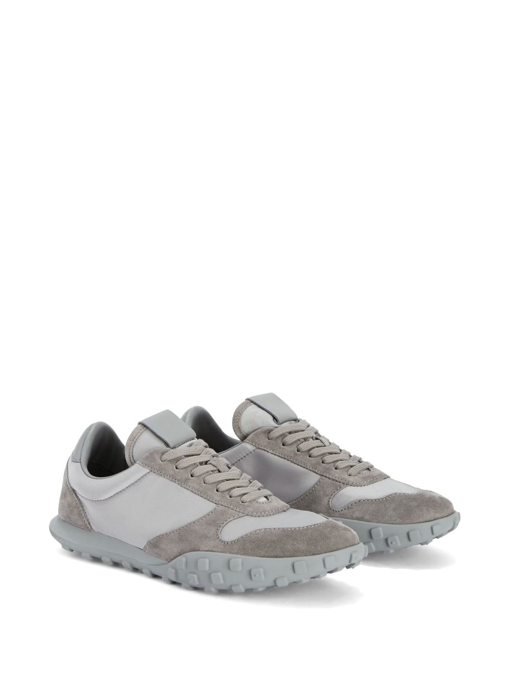 suede-panelled sneakers - 2