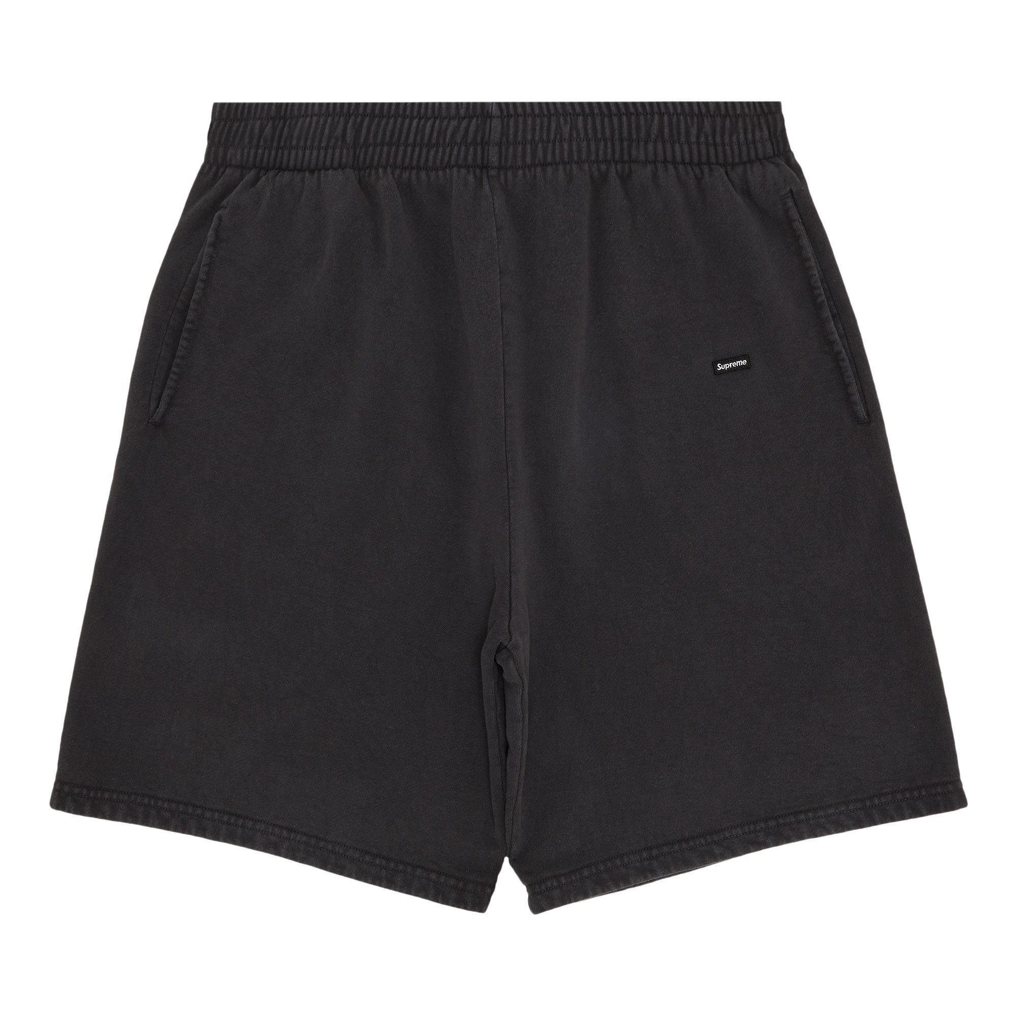 Supreme Overdyed Small Box Sweatshort 'Black' - 1