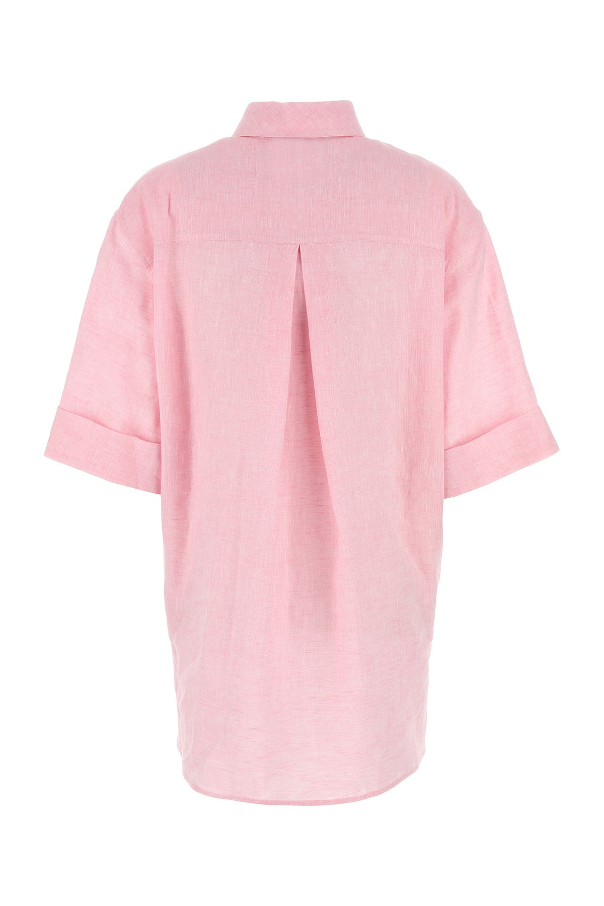 Pink linen blouse - 2