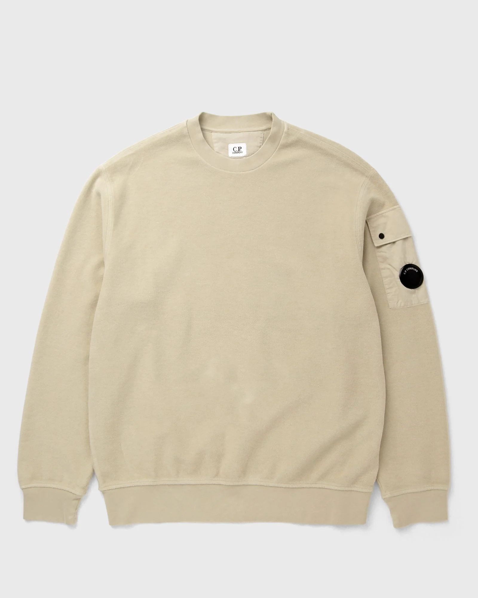 SWEATSHIRTS CREW NECK IN BRUSHED EMERIZED DIAGONAL FLEECE - 1