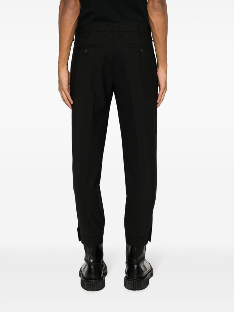 cropped gabardine tapered trousers 4