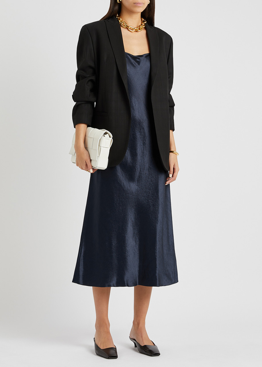 Hammered satin slip dress - 4