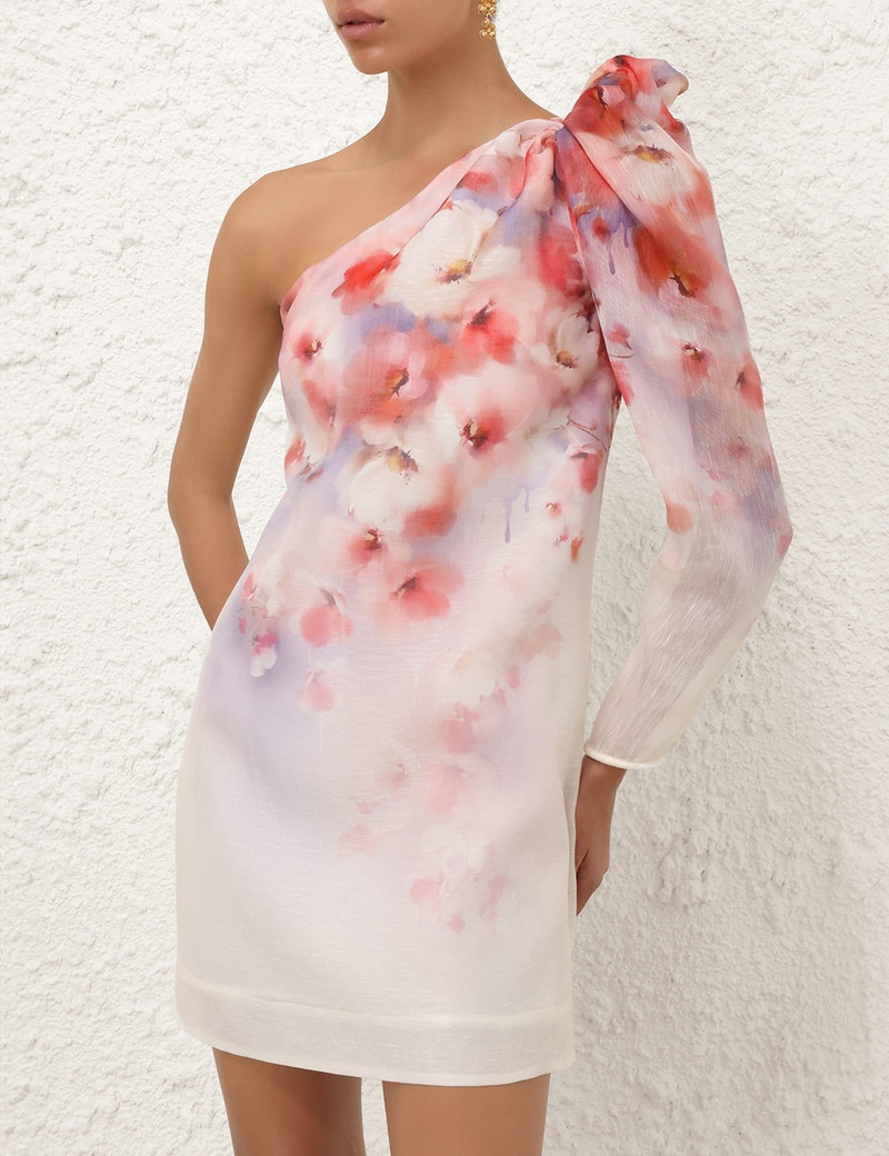Zimmermann CRUSH ASYMMETRICAL MINI DRESS outlook