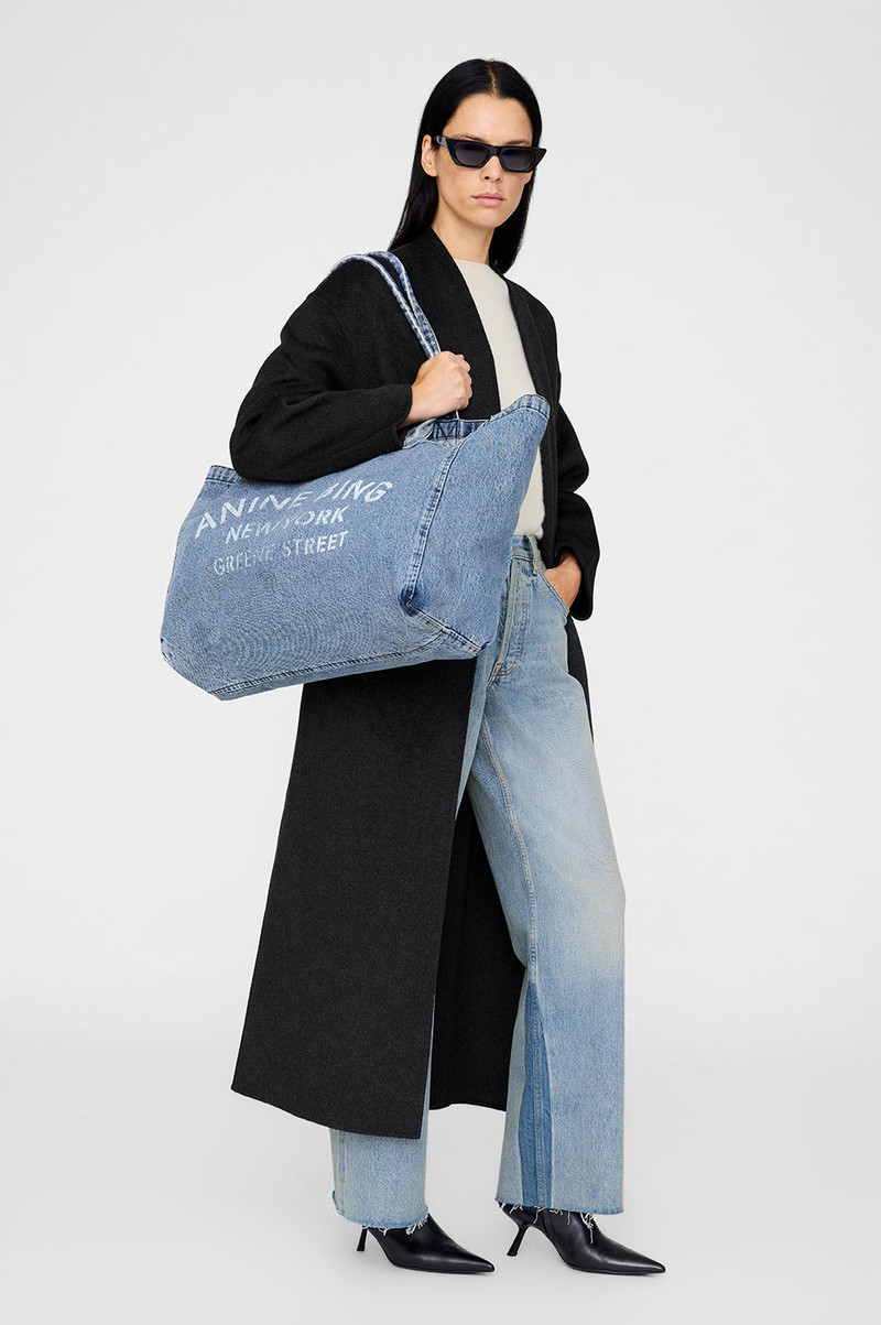 Leo Denim Tote - Shadow Blue 6