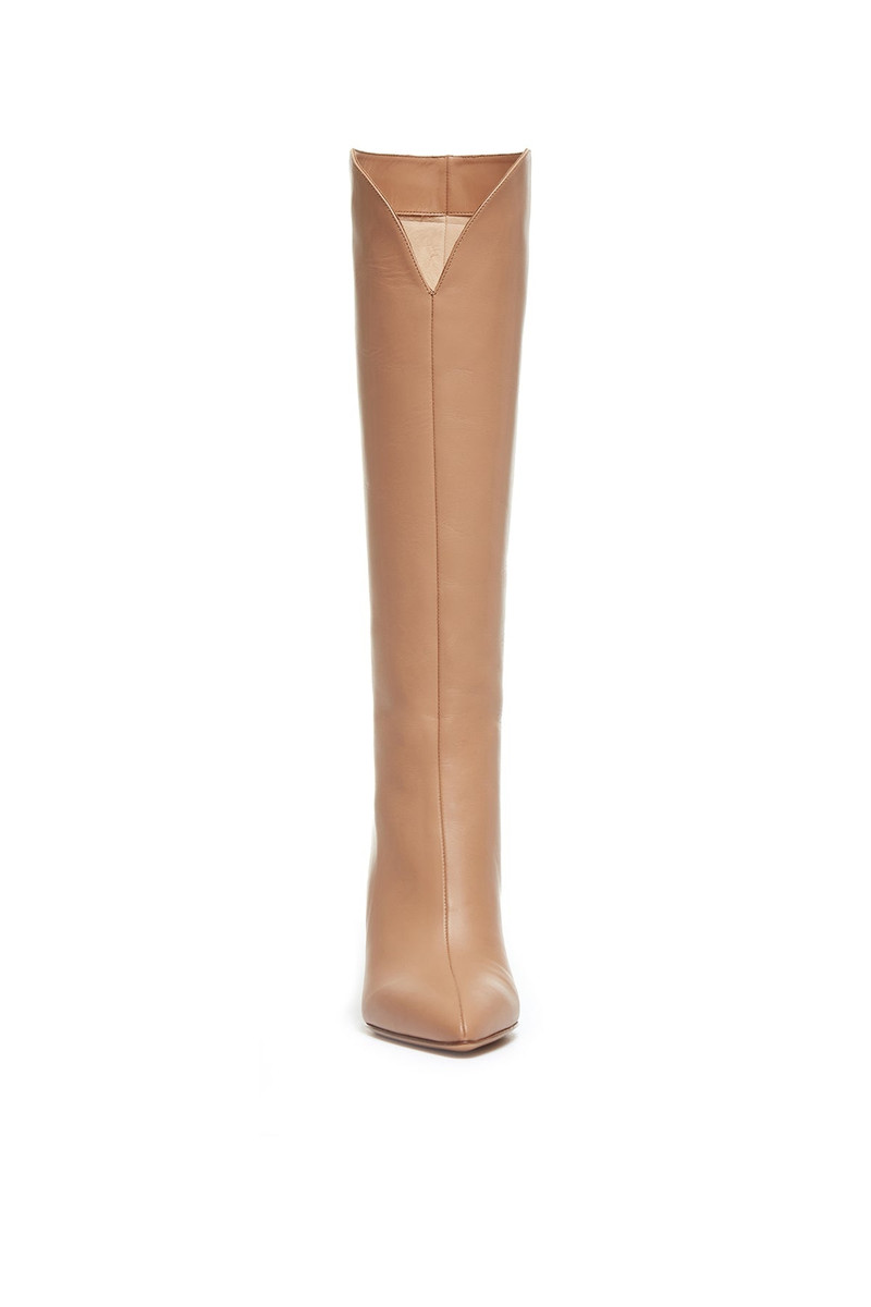 Cora Knee High Boot in Camel Leather 4