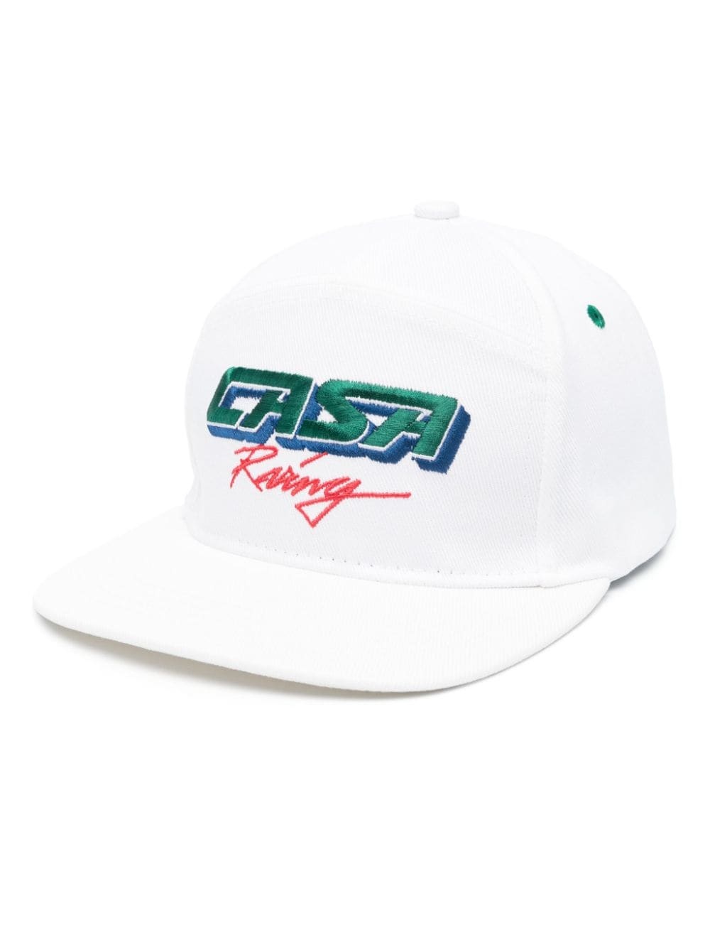 logo-embroidered cotton hat - 1