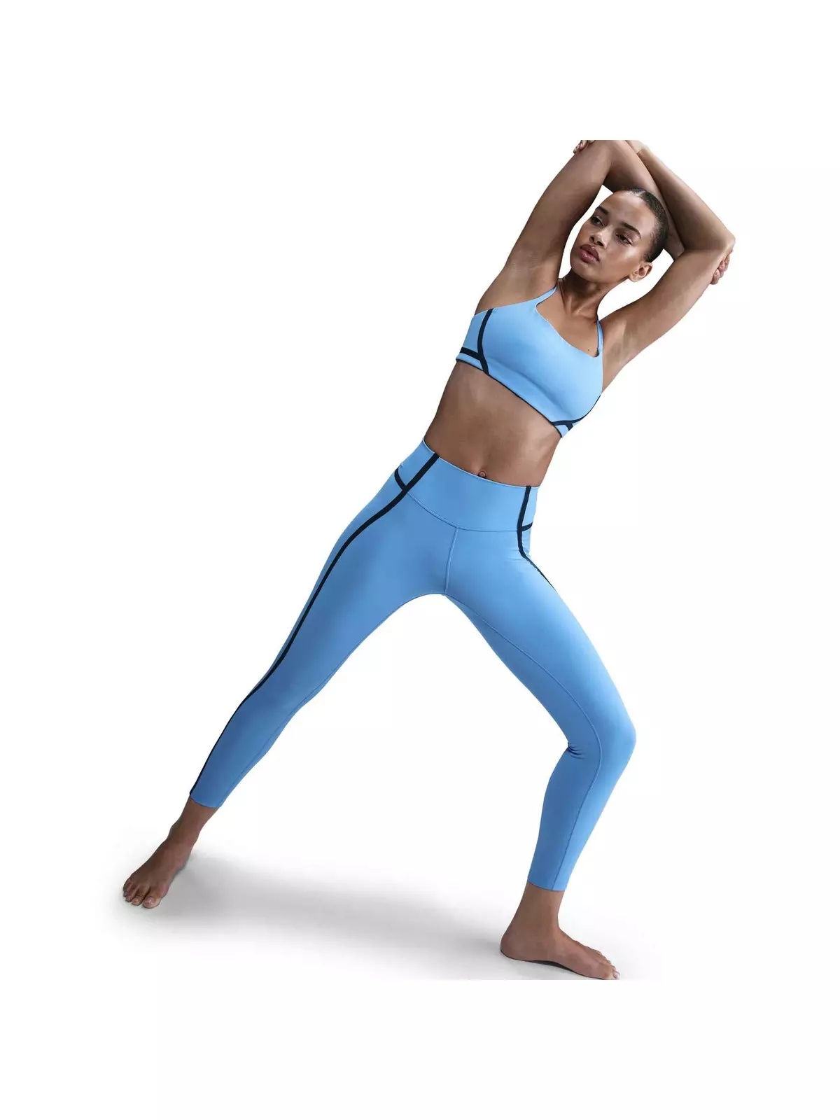 Women's One Light-Support Lightly Lined Sports Bra-Blue - 4