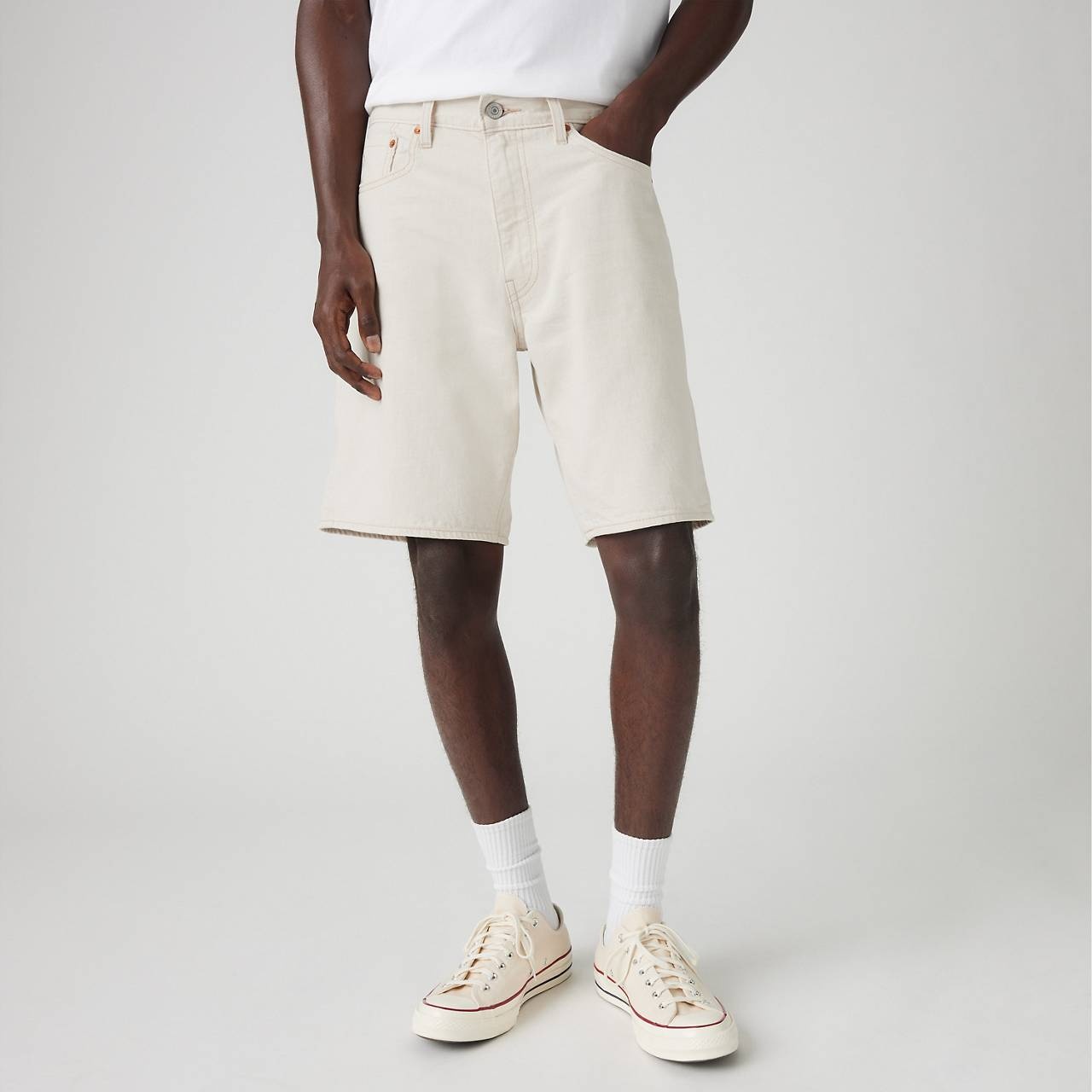 468 STAY LOOSE 9" LINEN+ DENIM MEN'S SHORTS - 4
