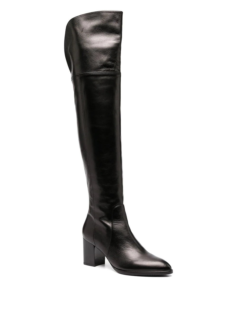 pointed knee length boots - 2