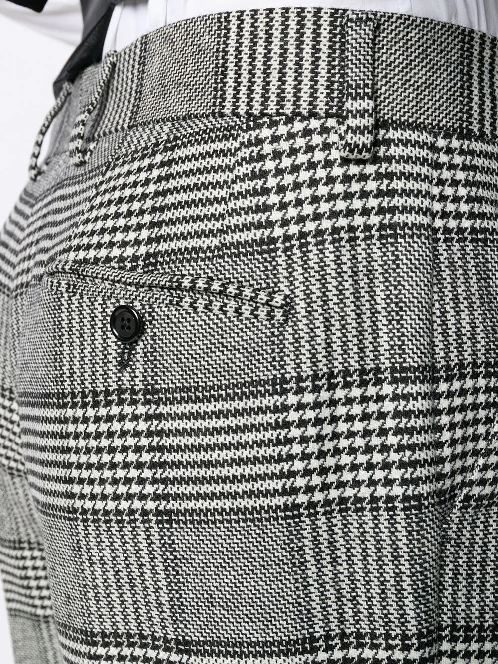 checked loose-fit trousers - 5