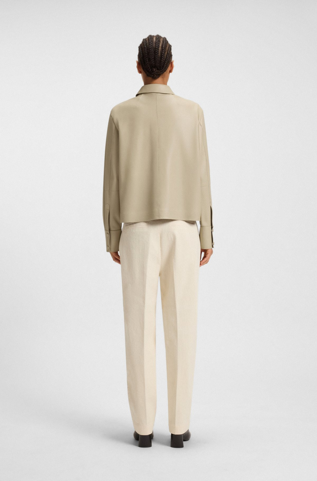 REGULAR-FIT BLOUSON JACKET IN NAPPA LEATHER - 4