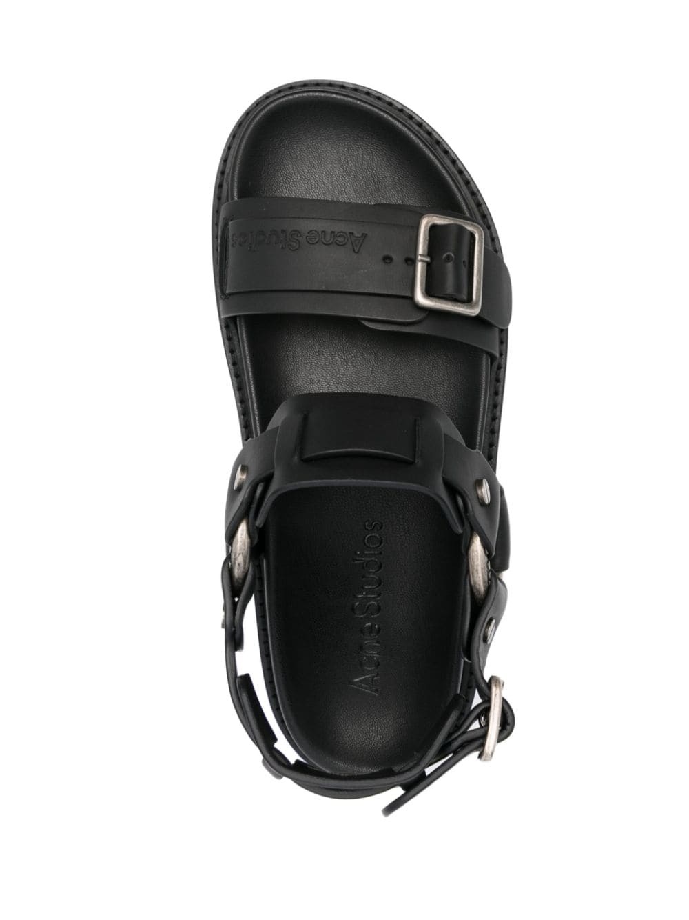 buckle-fastening leather sandals - 4
