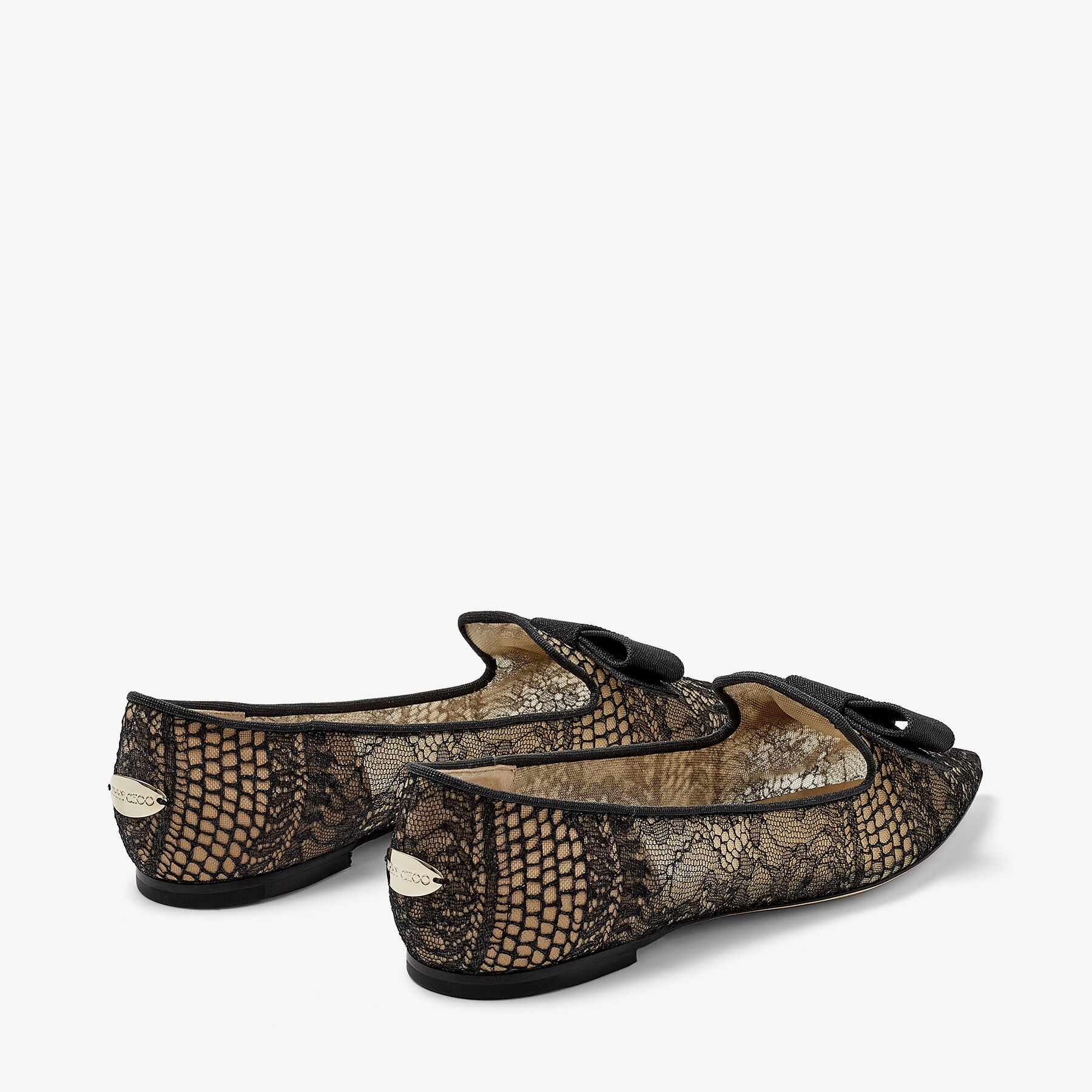 Gala
Black Metallic Lace and Glitter Flats - 6