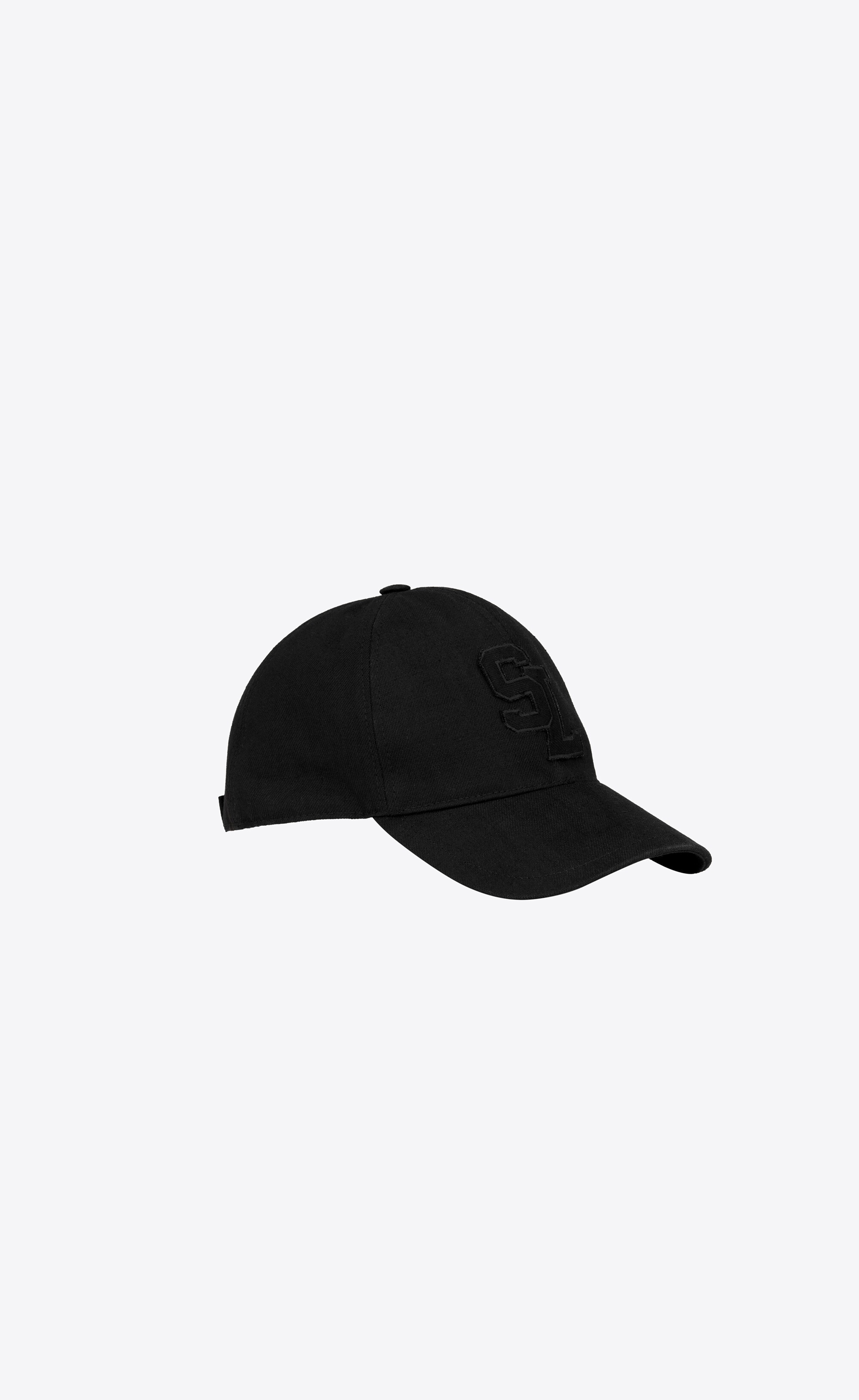 sl baseball cap in cotton canvas - 3