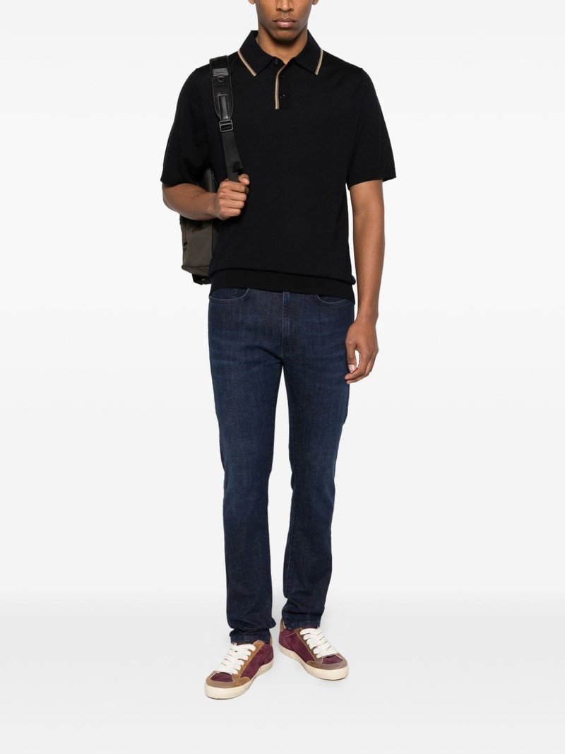 Paul Smith striped polo shirt outlook