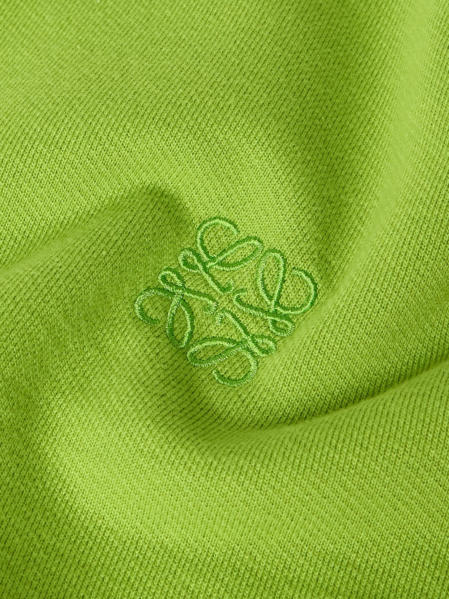 Logo-Embroidered Striped Cotton Polo Shirt Green - 4