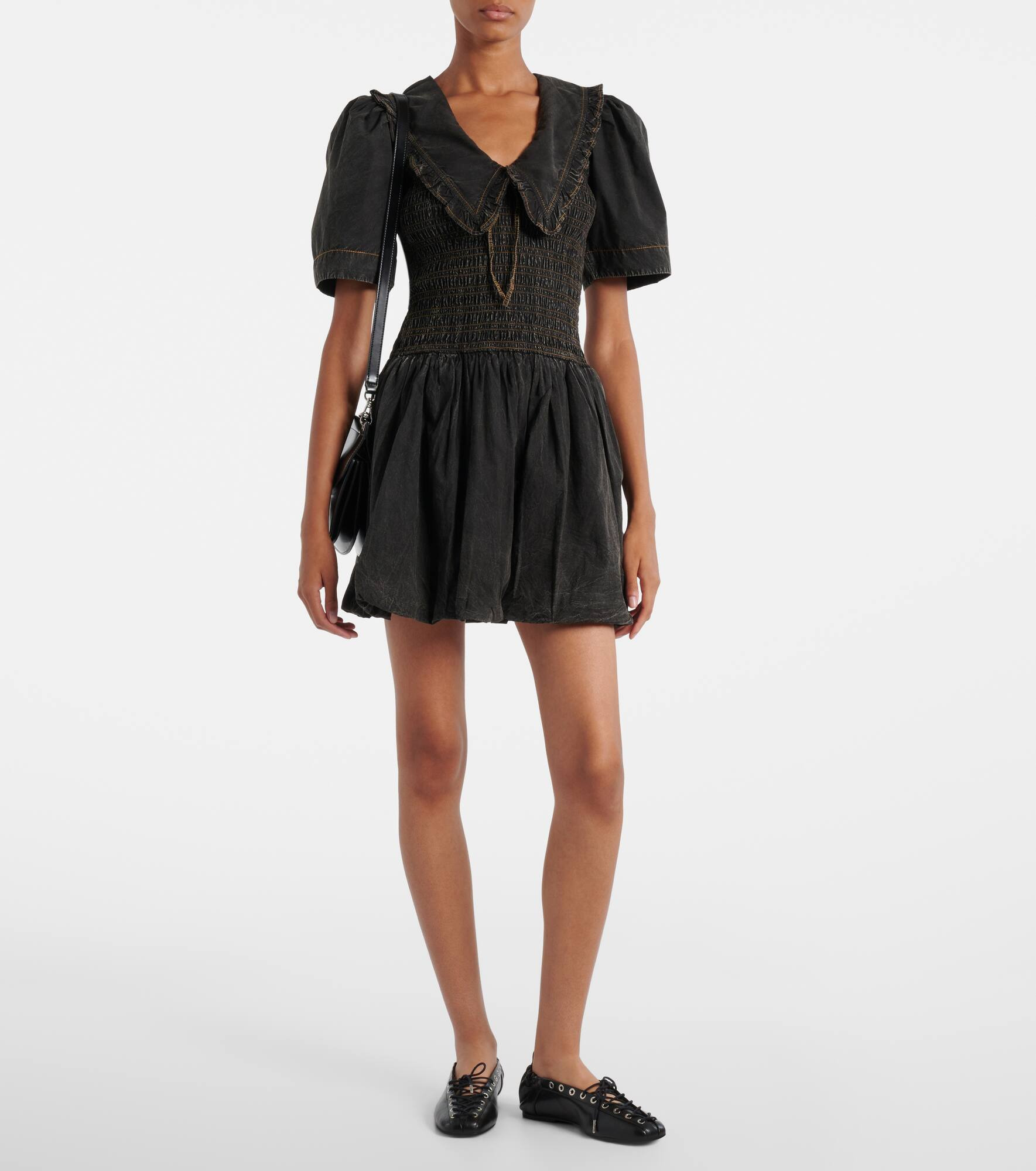 Bow-detail denim minidress - 2