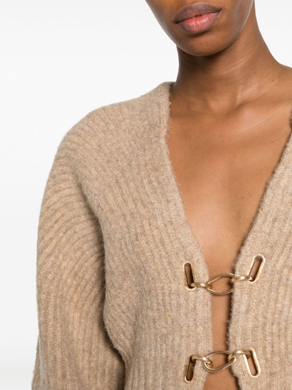 Casella ribbed-knit cropped cardigan - 5