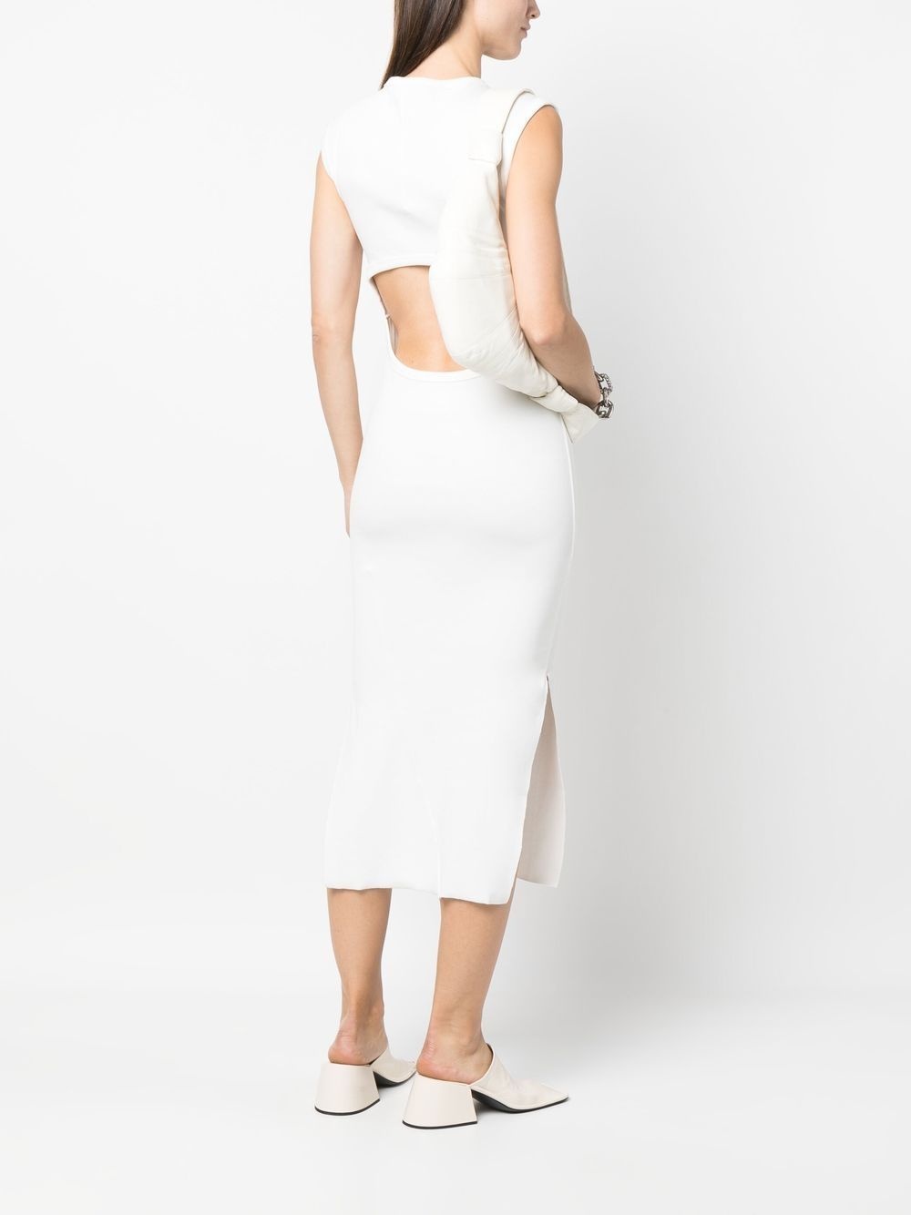 open-back cotton dress - 2