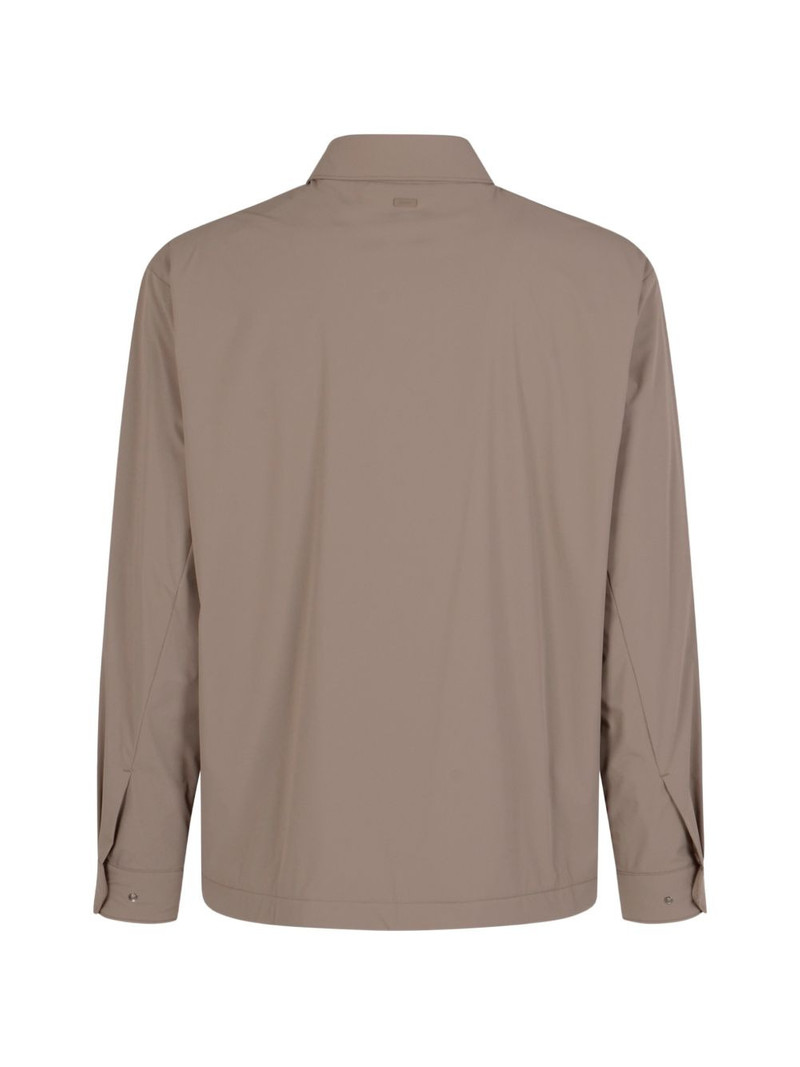 Herno logo-plaque flap-pocket shirt outlook