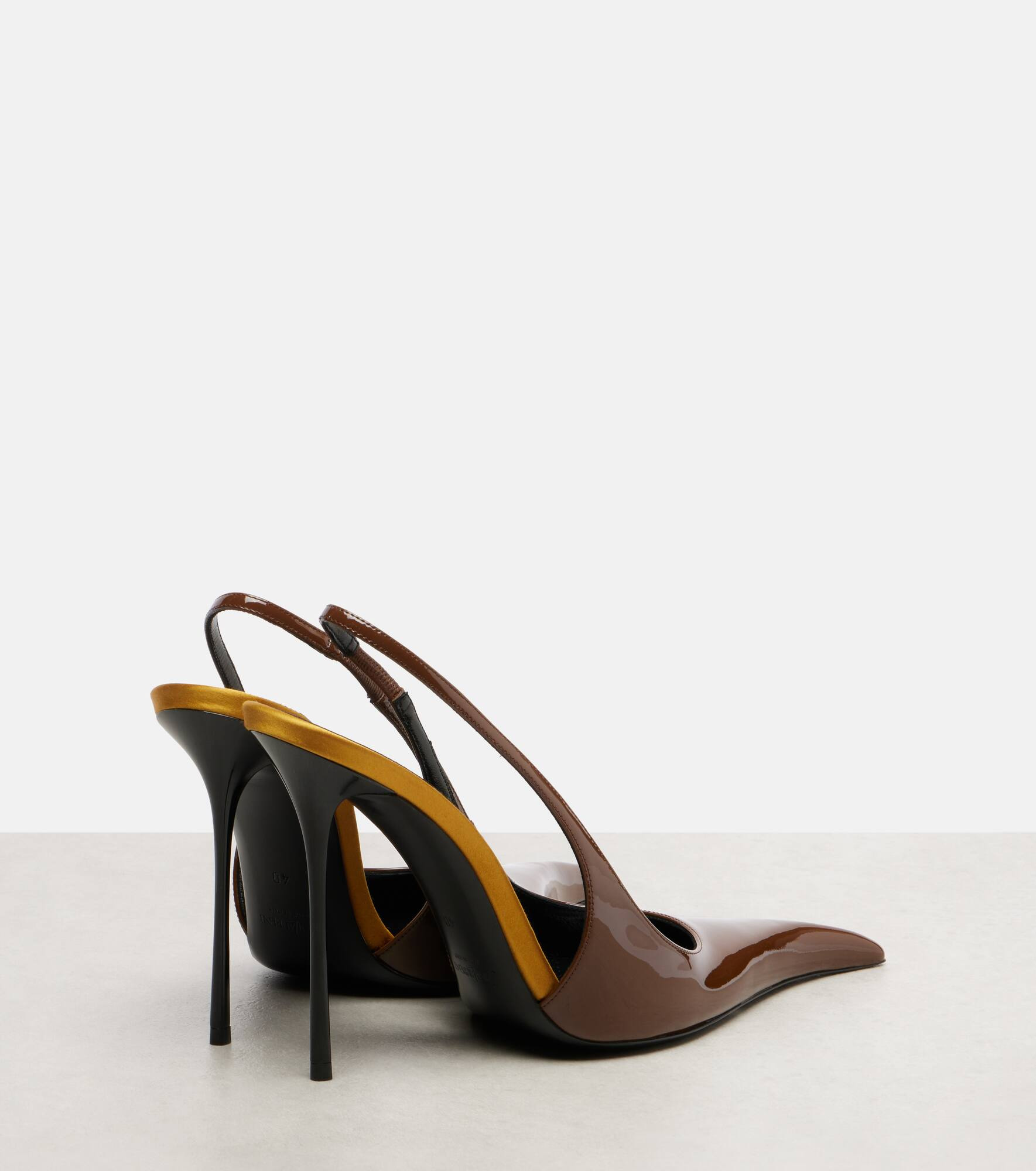 Amalia 110 patent leather slingback pumps - 2