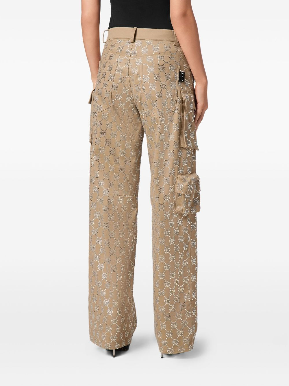 monogram cargo-pocket trousers - 4