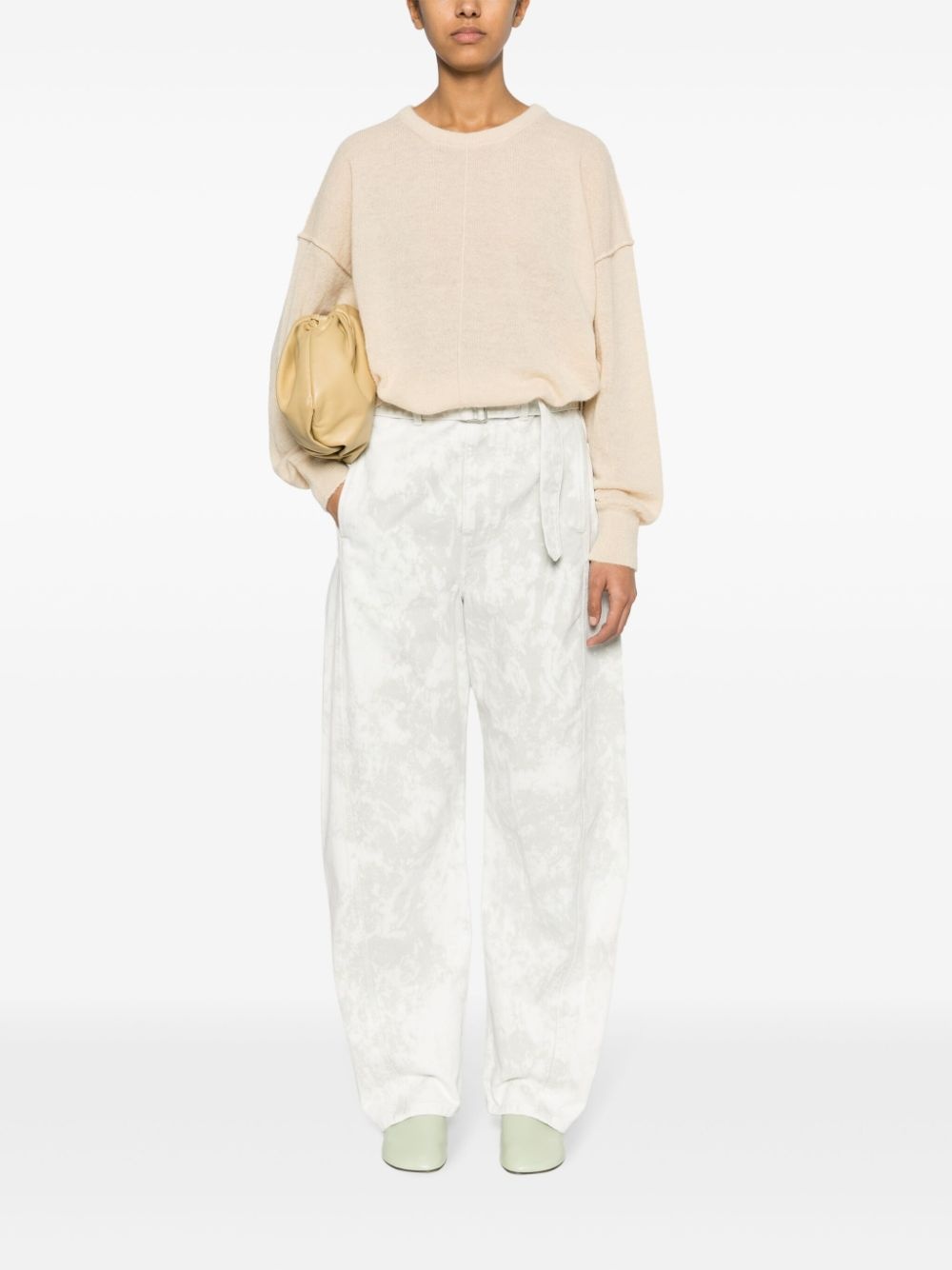 seam-detail knit jumper - 2