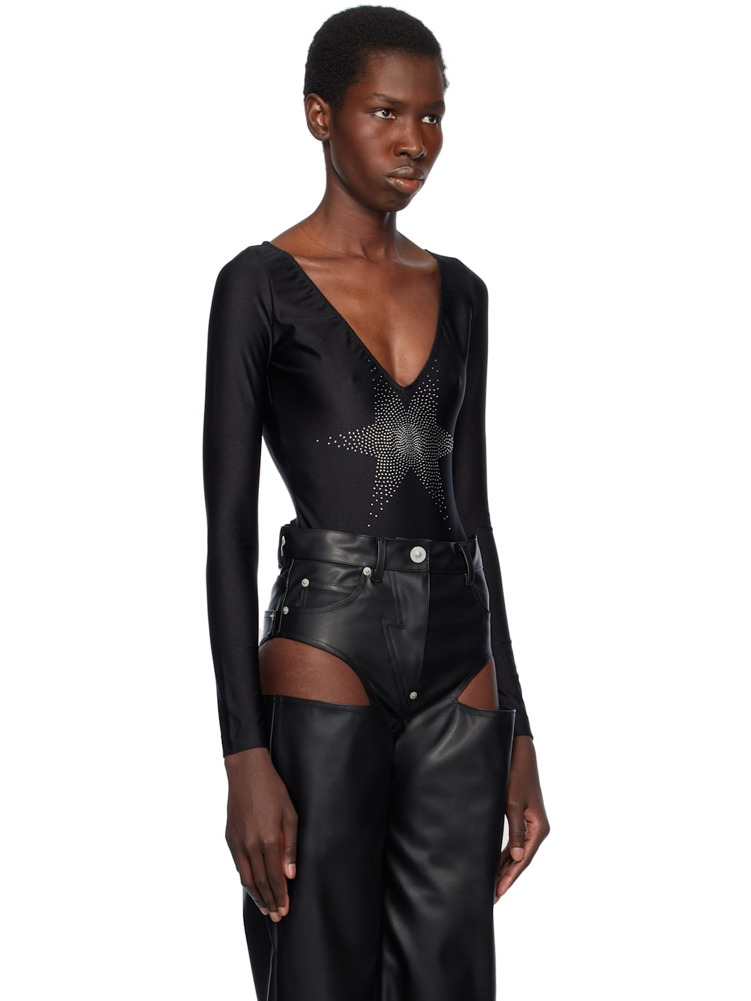 Black Star Point Bodysuit - 2