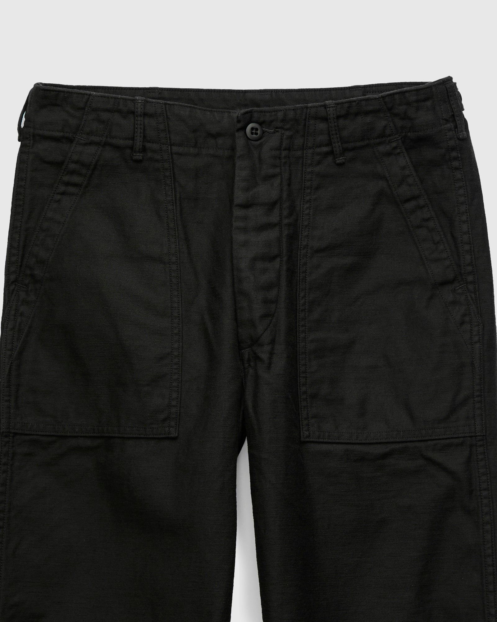 Straight Fit Fatigue Pants in Black - 5