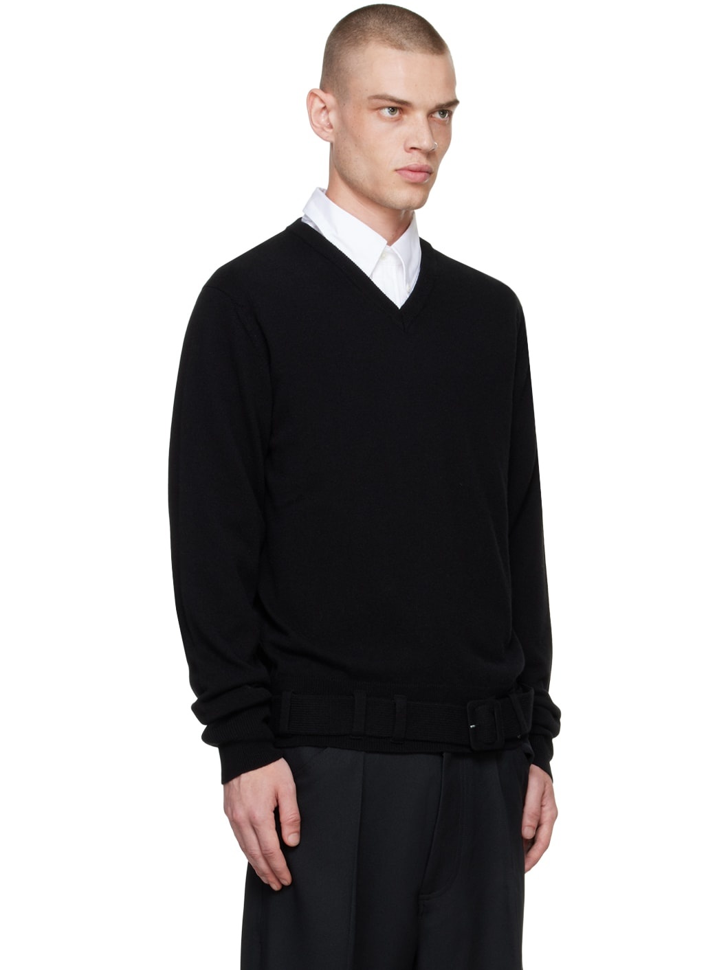 Black Belted Sweater - 2