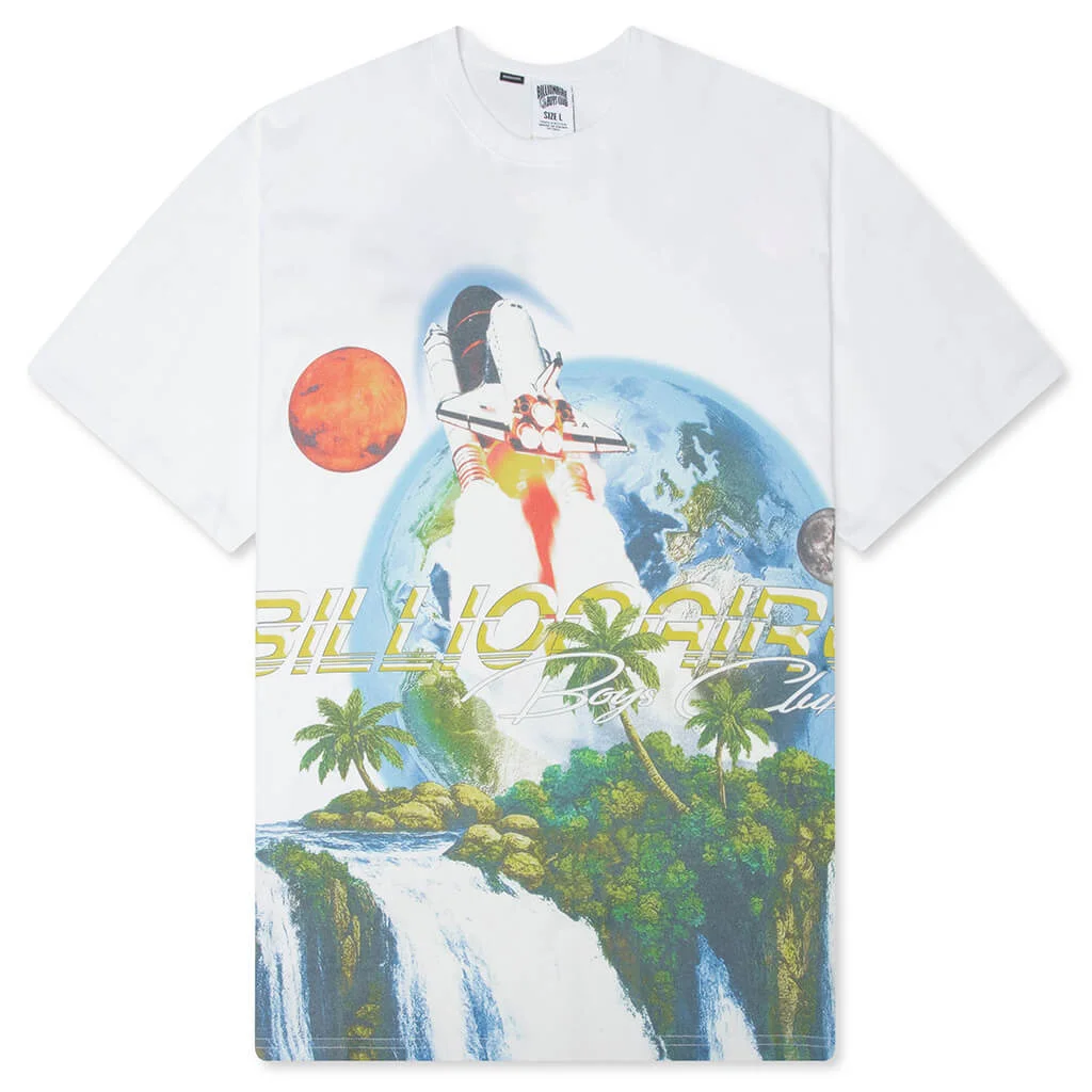WATERFALLS S/S KNIT TEE - WHITE - 1