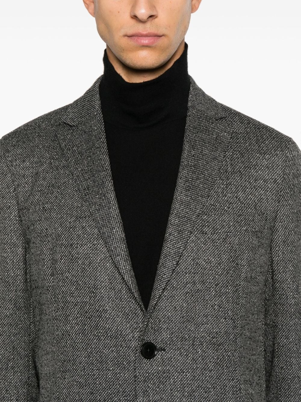 interlock twill blazer - 5