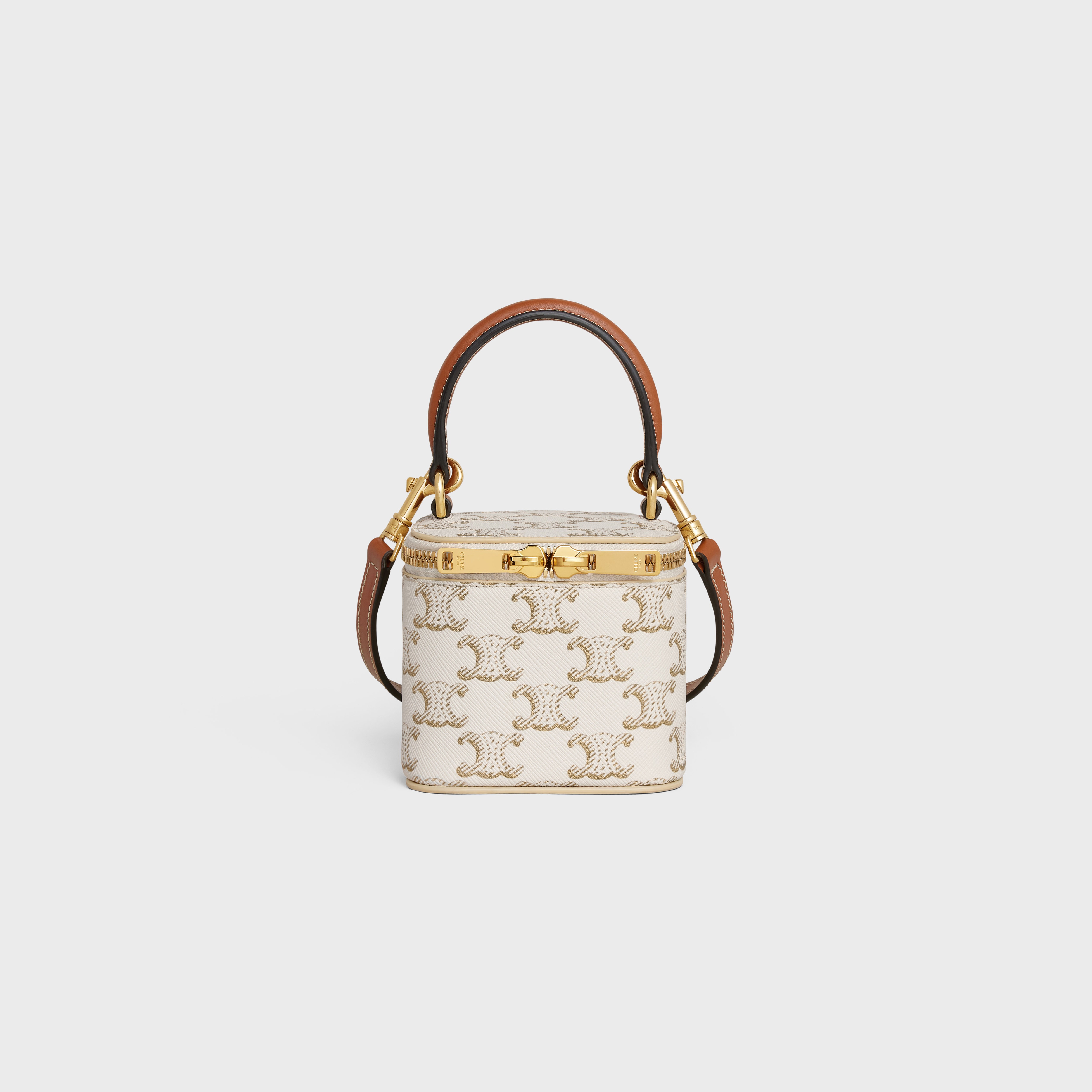 MINI VANITY CASE in Triomphe Canvas and Calfskin - 1
