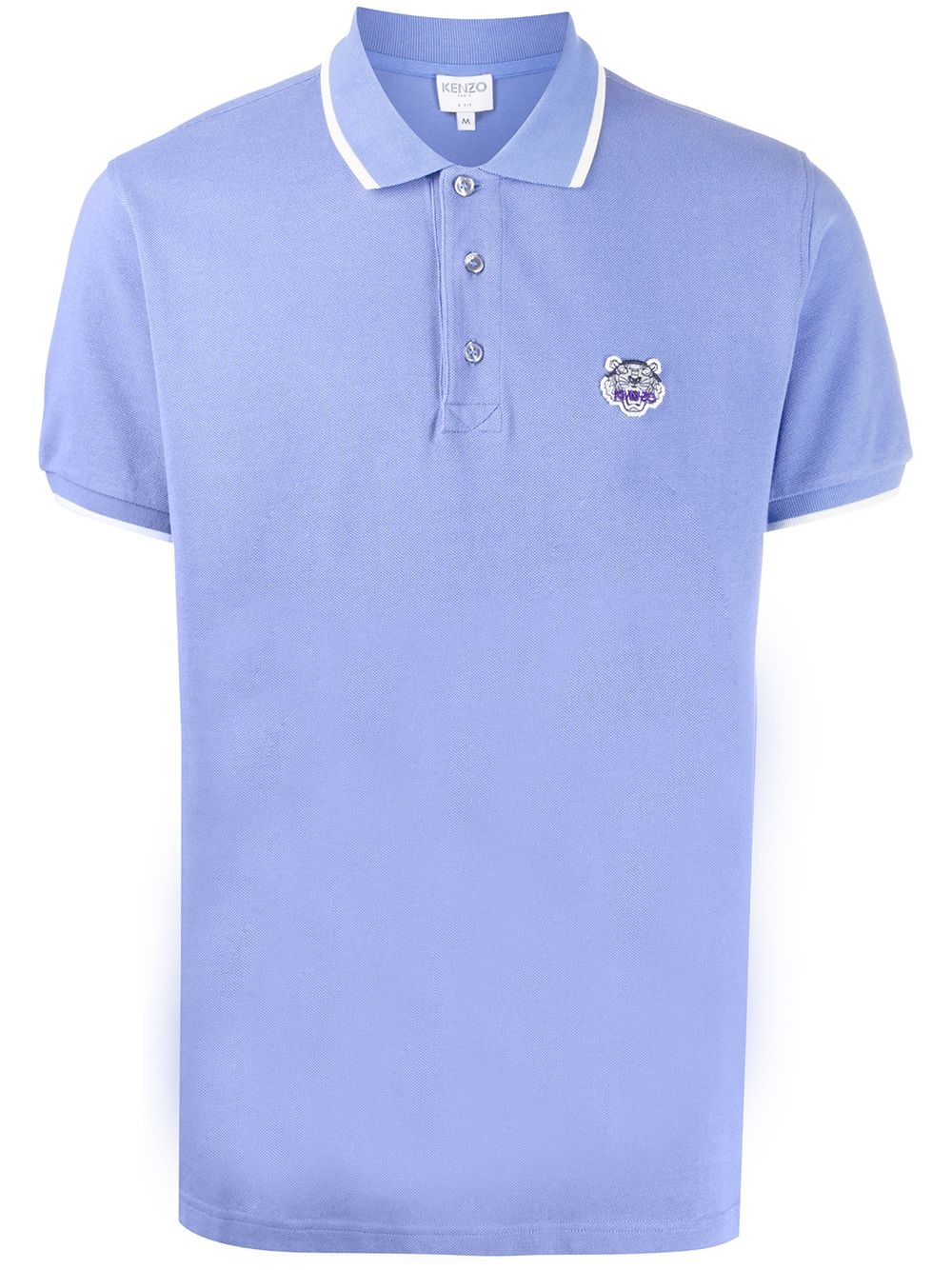 logo patch polo shirt - 1