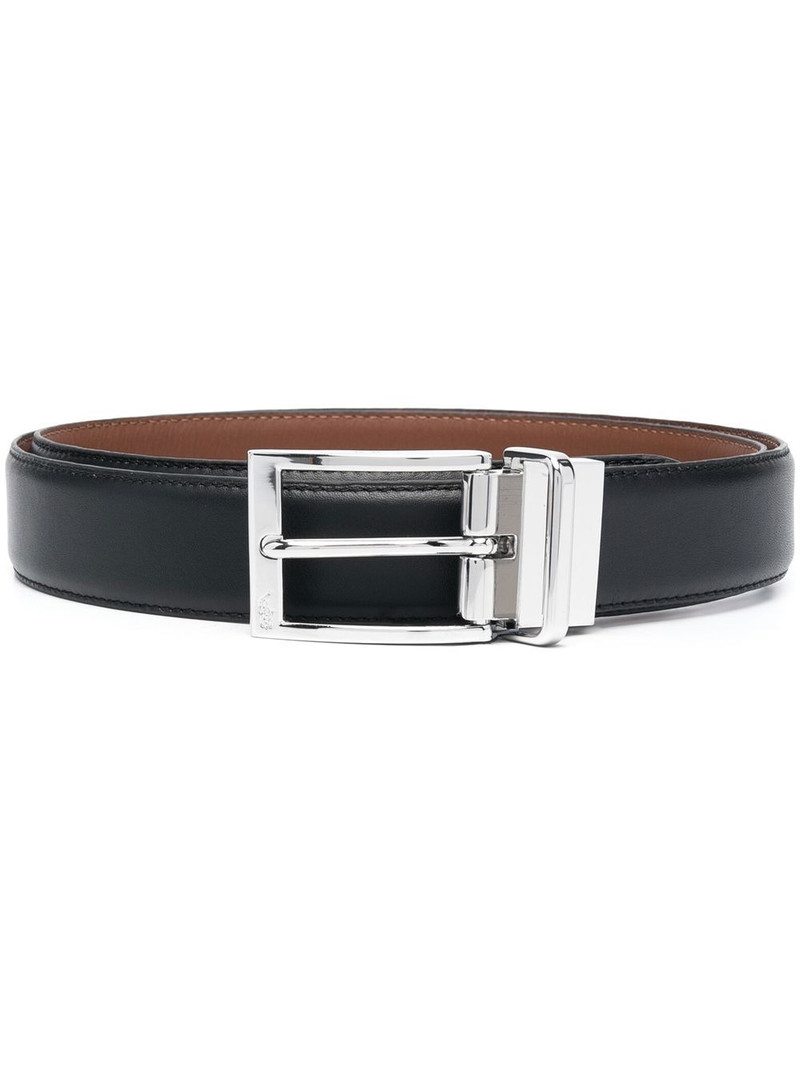logo-engraved buckle belt 1