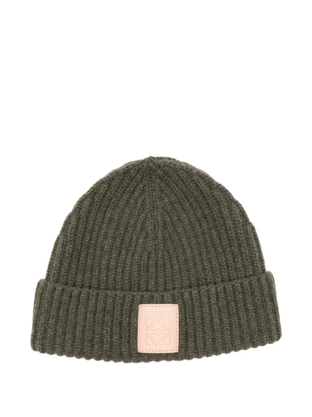 logo-patch beanie hat - 1