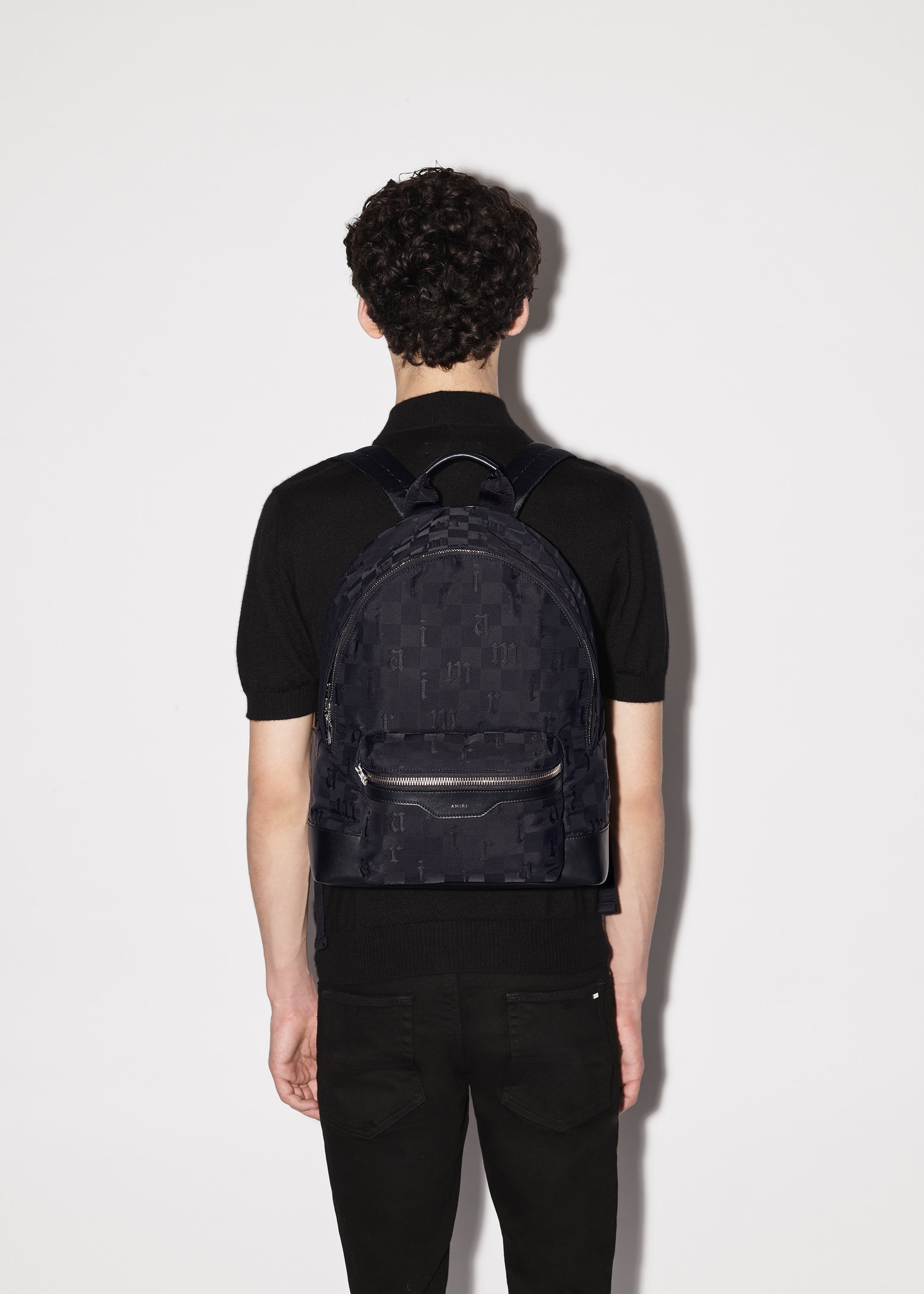 NYLON JACQUARD BACKPACK - 7