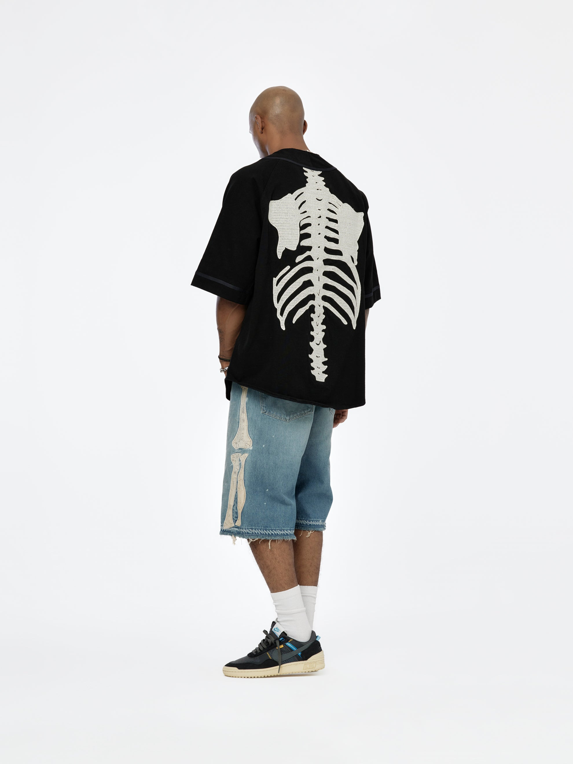 14OZ DENIM BONE SHORTS - 5