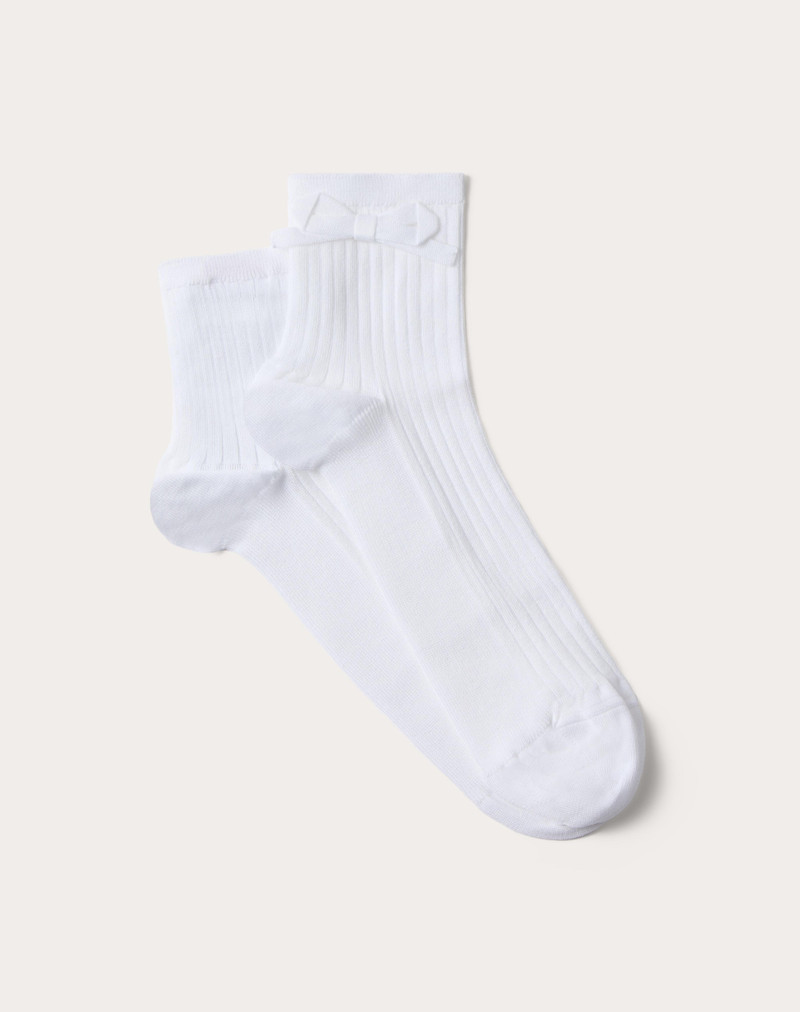 SOCKS WITH BOW DETAIL 1