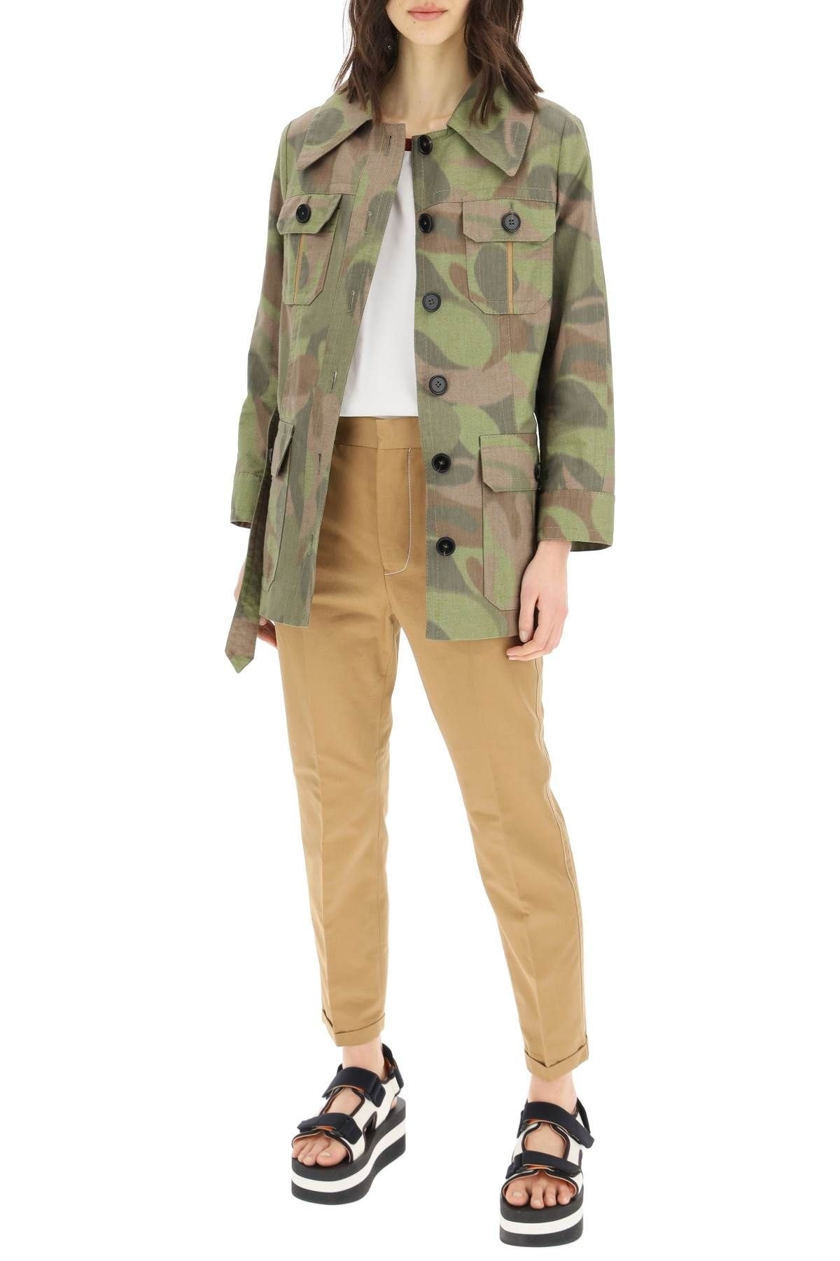 CAMOUFLAGE CHINE' CANVAS JACKET - 2