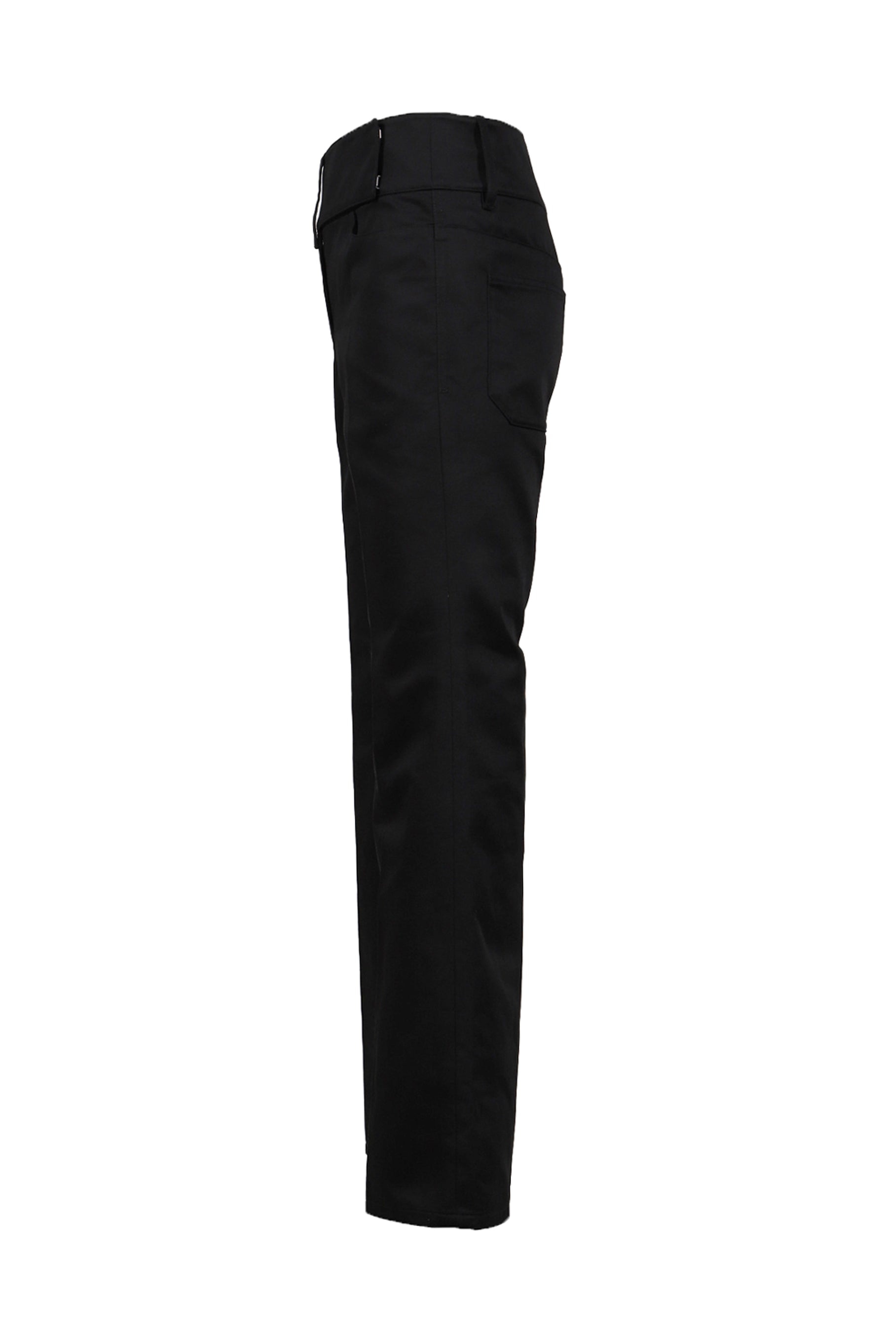 PANTALON BELTED POLYCOTTON / BLK - 3