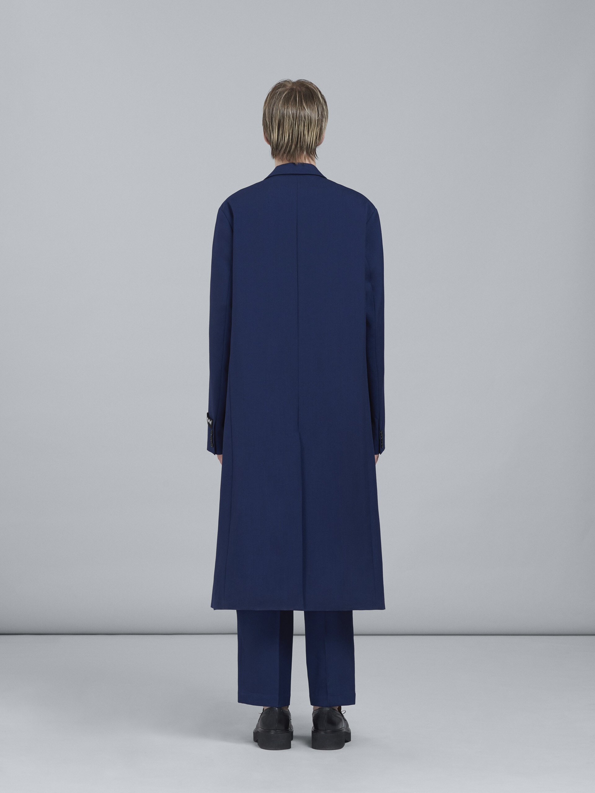 TROPICAL WOOL LONG COAT - 3